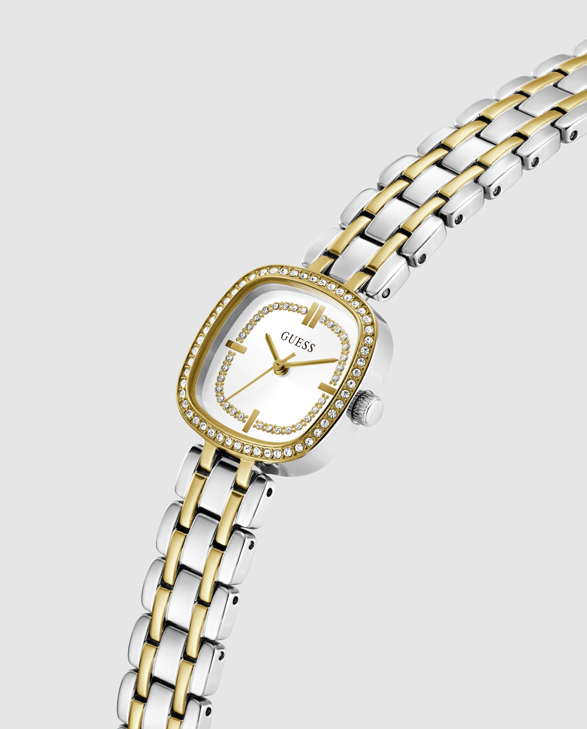 Relógio Analógico Hazel Gw1018l3 de Aço e Bracelete Bicolor em Ouro Ouro / Prata-4