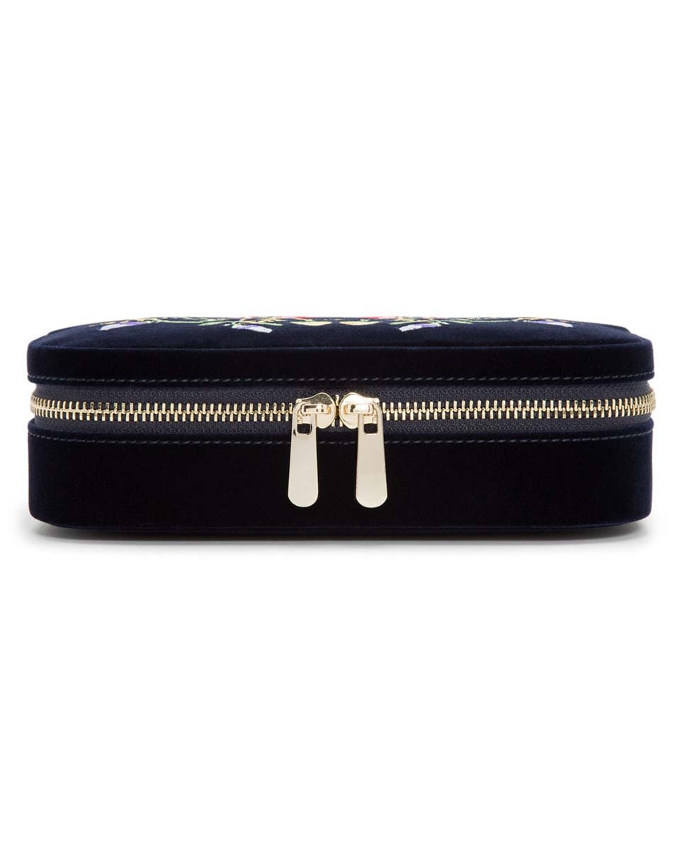 Porta-joias de Viagem com Fecho Zip Zoe Azul-índigo-3