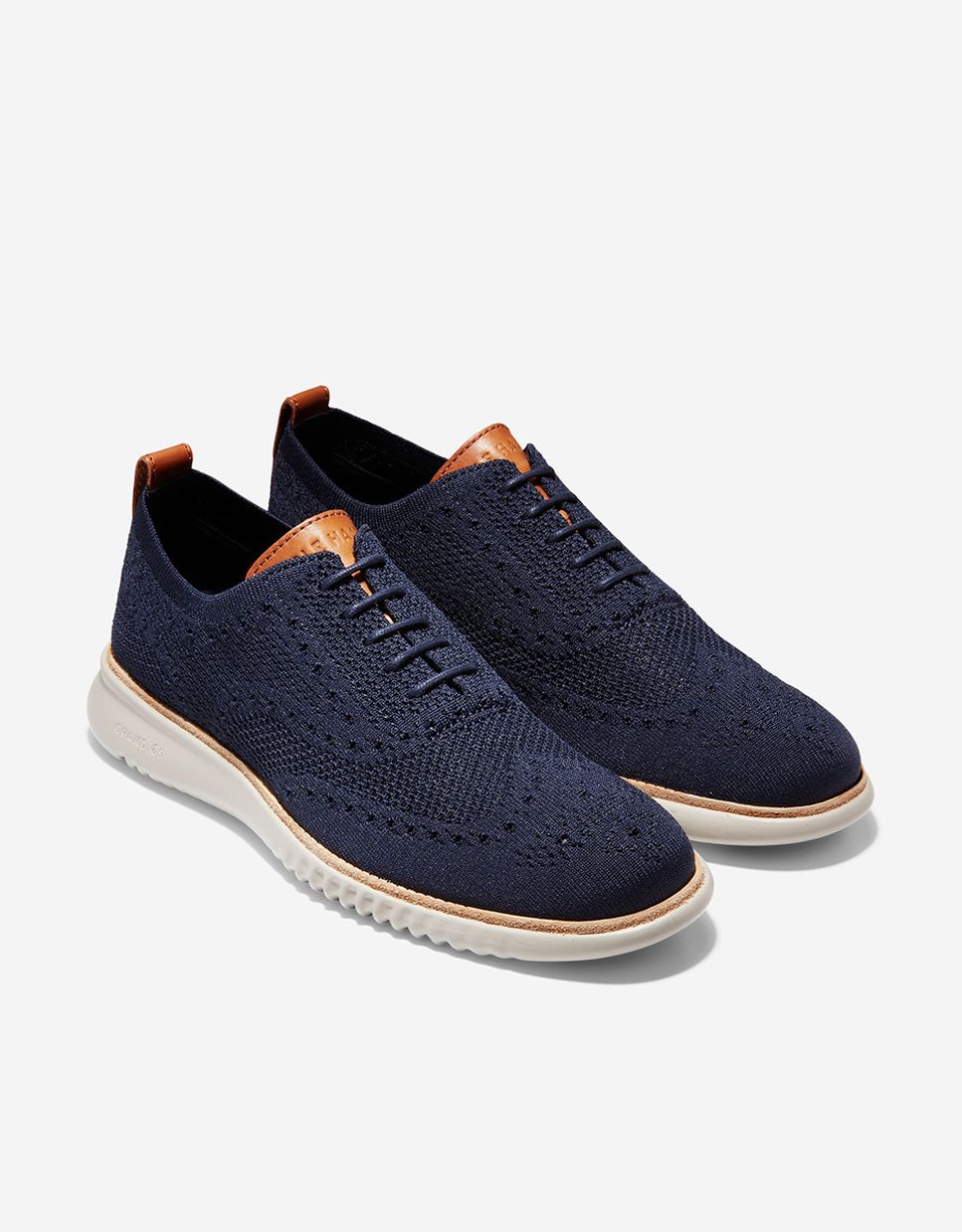 Sapatos Oxford Confecionados em Tecido Stitchlite ™ Azul-marinho-4