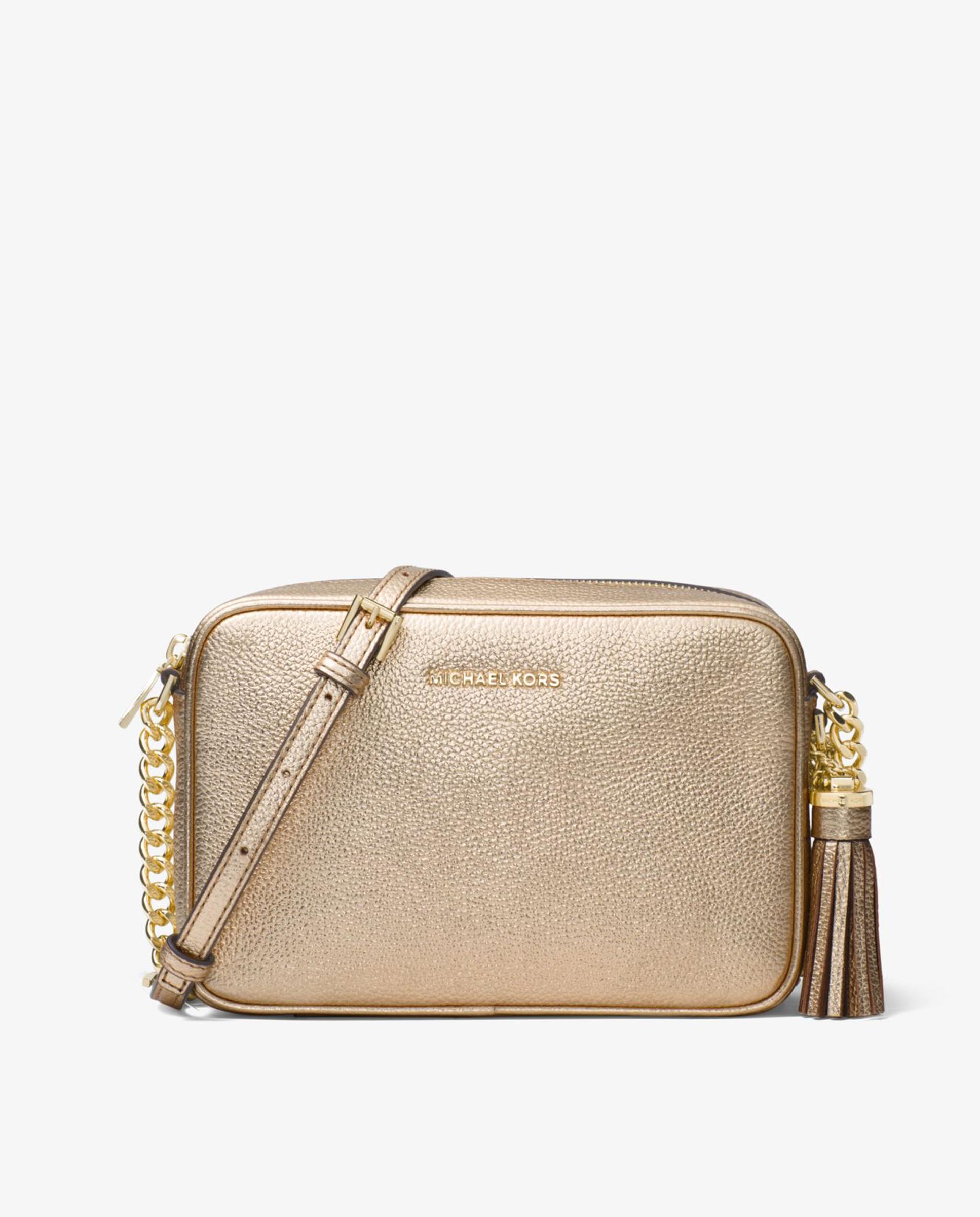 Imagem 0 de Mala a Tiracolo Ginny de Pele com Alça Regulável