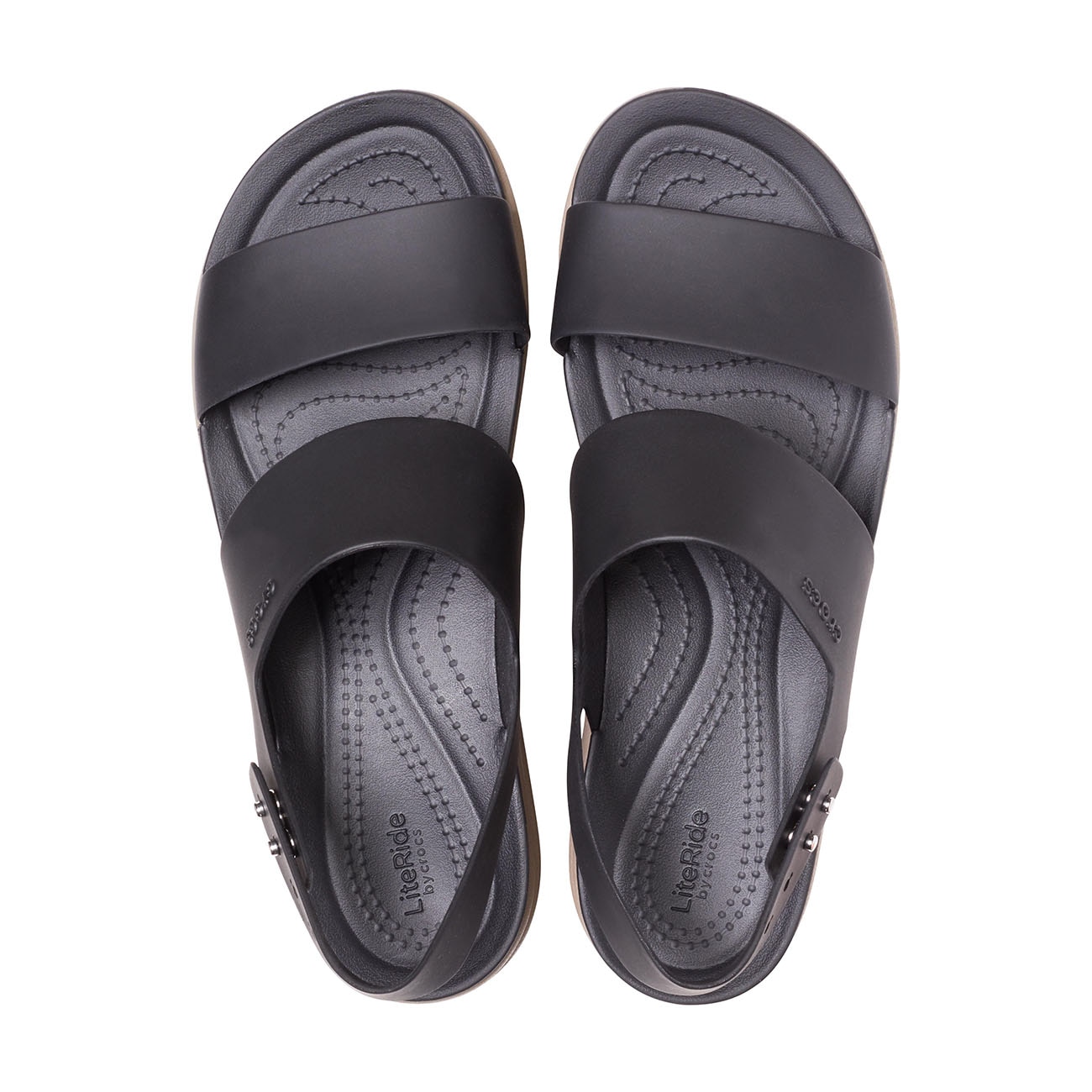 Sandálias de Cunha Brooklyn Lowedge Crocs Castanho-escuro-3