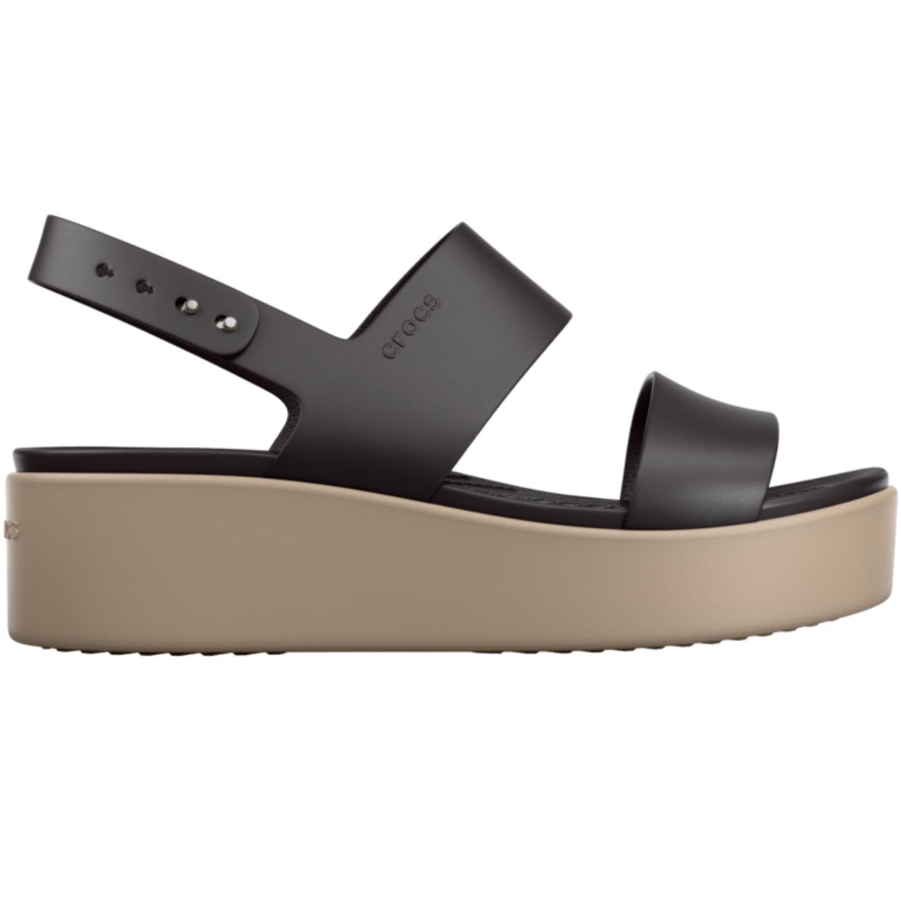 Sandálias de Cunha Brooklyn Lowedge Crocs Castanho-escuro-1
