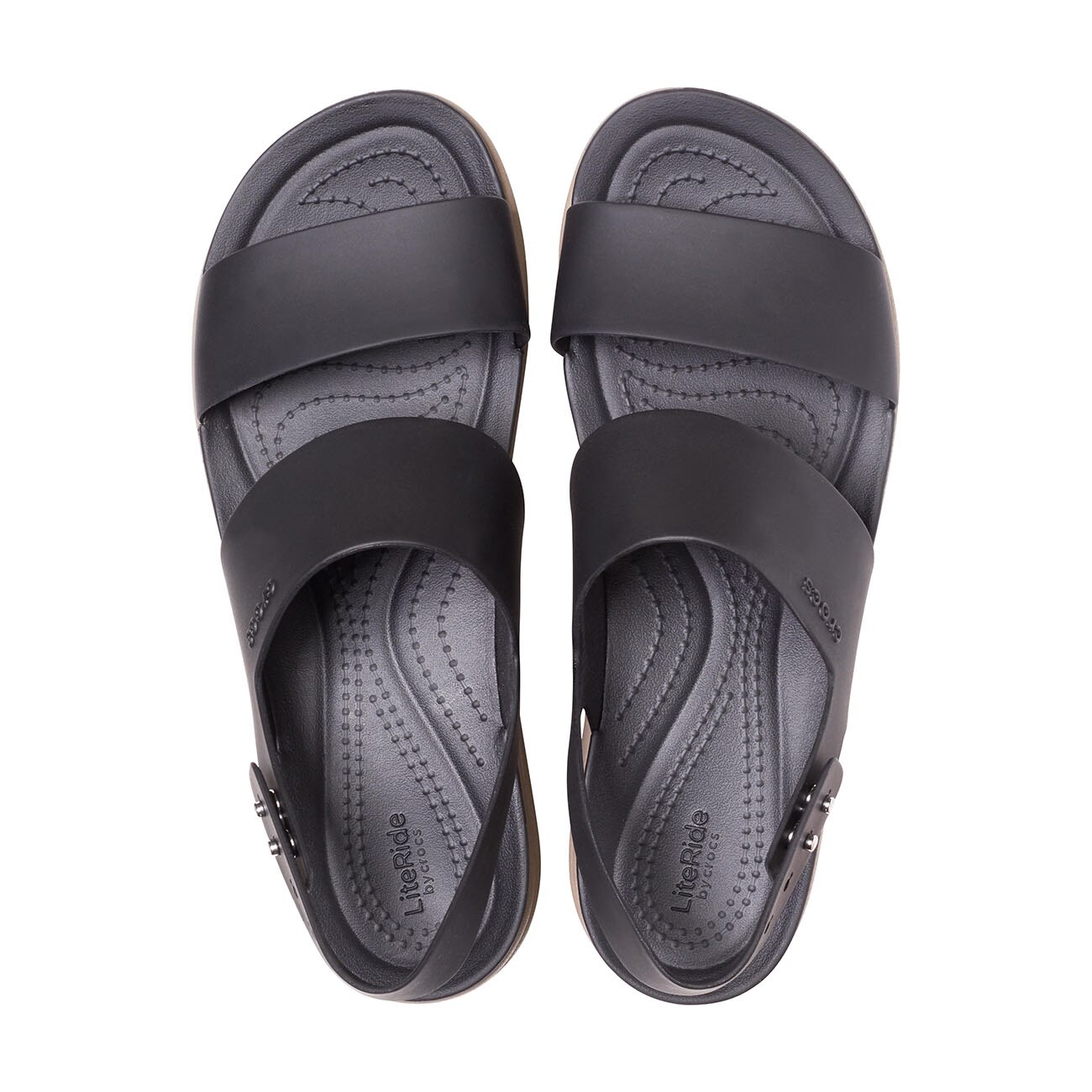 Sandálias de Cunha Brooklyn Lowedge Crocs Castanho-escuro-3