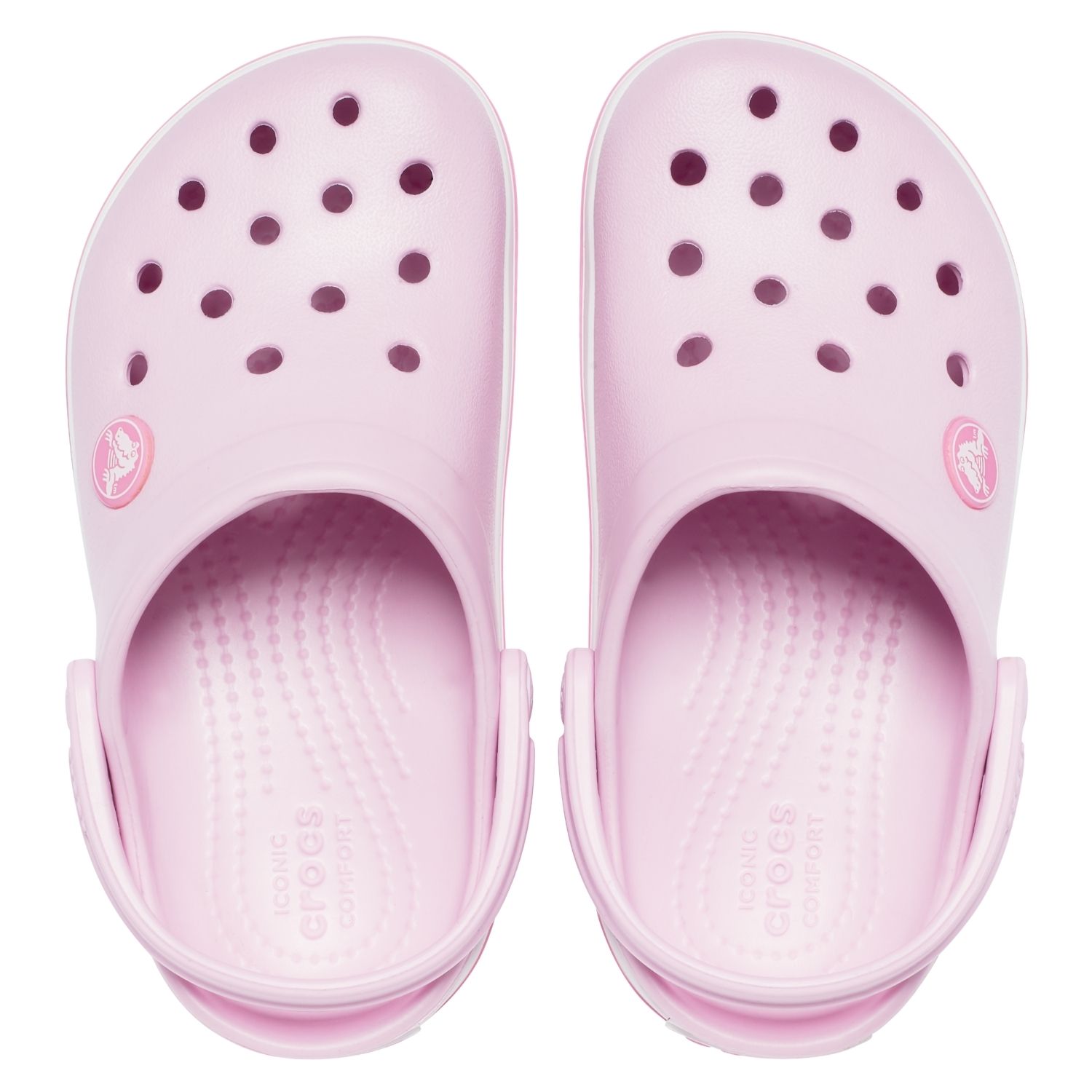 Socas para Bebés Crocband Clog Crocs Rosa-3
