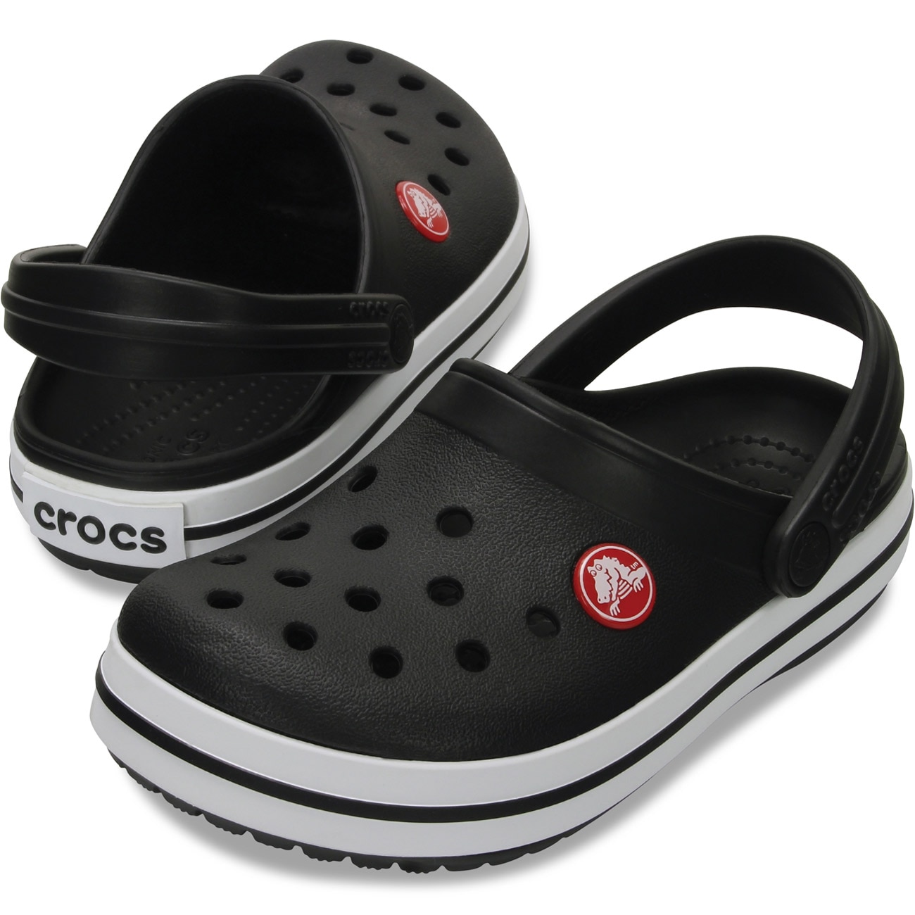 Socas Infantil Crocband Clog Crocs Preto-2