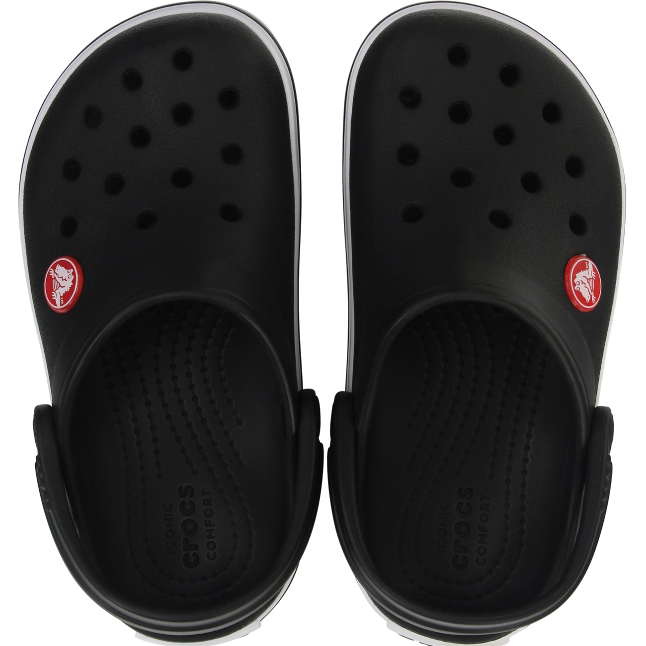 Socas Infantil Crocband Clog Crocs Preto-3