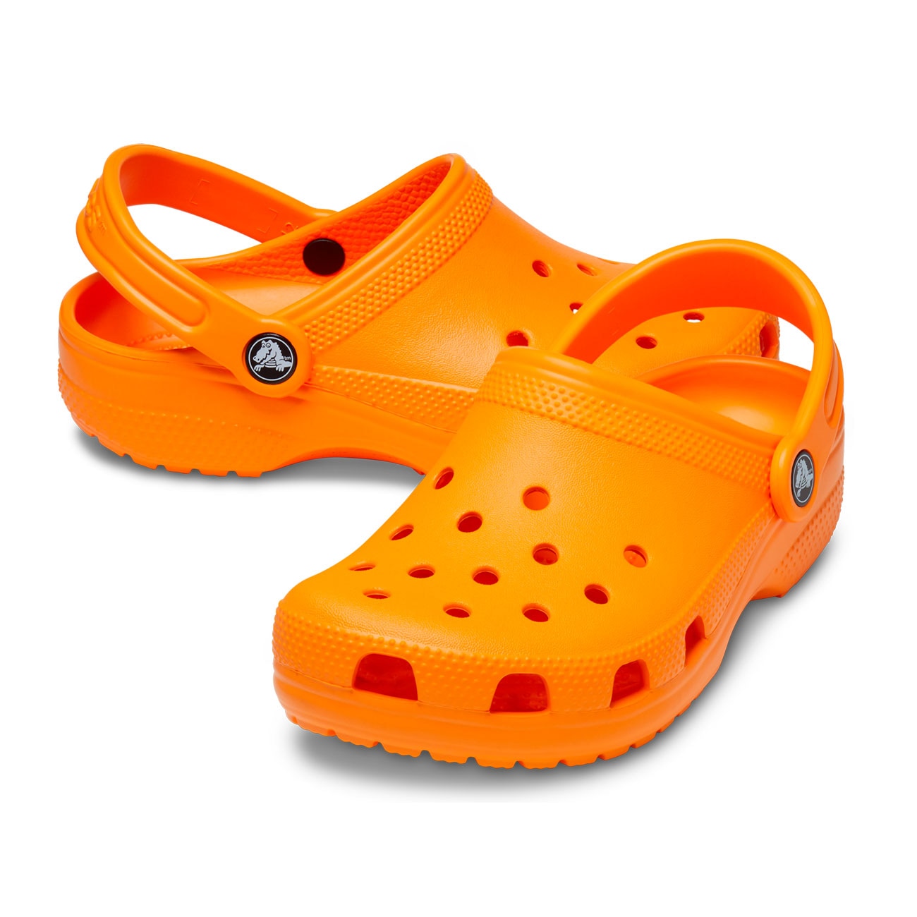 Socas para Bebés Classic Clog Crocs Laranja-2