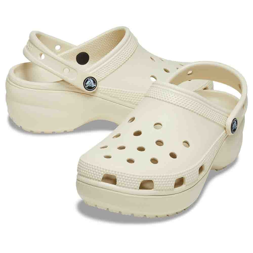 Socas Classic Platform Clog Crocs Natural-2