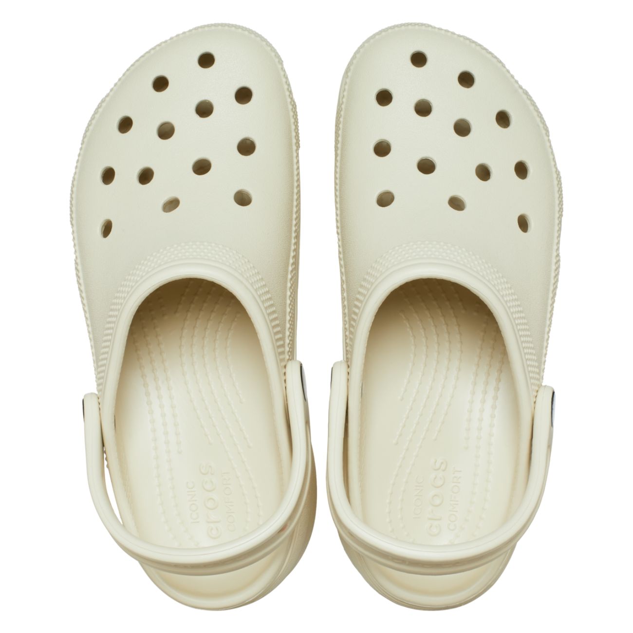 Socas Classic Platform Clog Crocs Natural-3