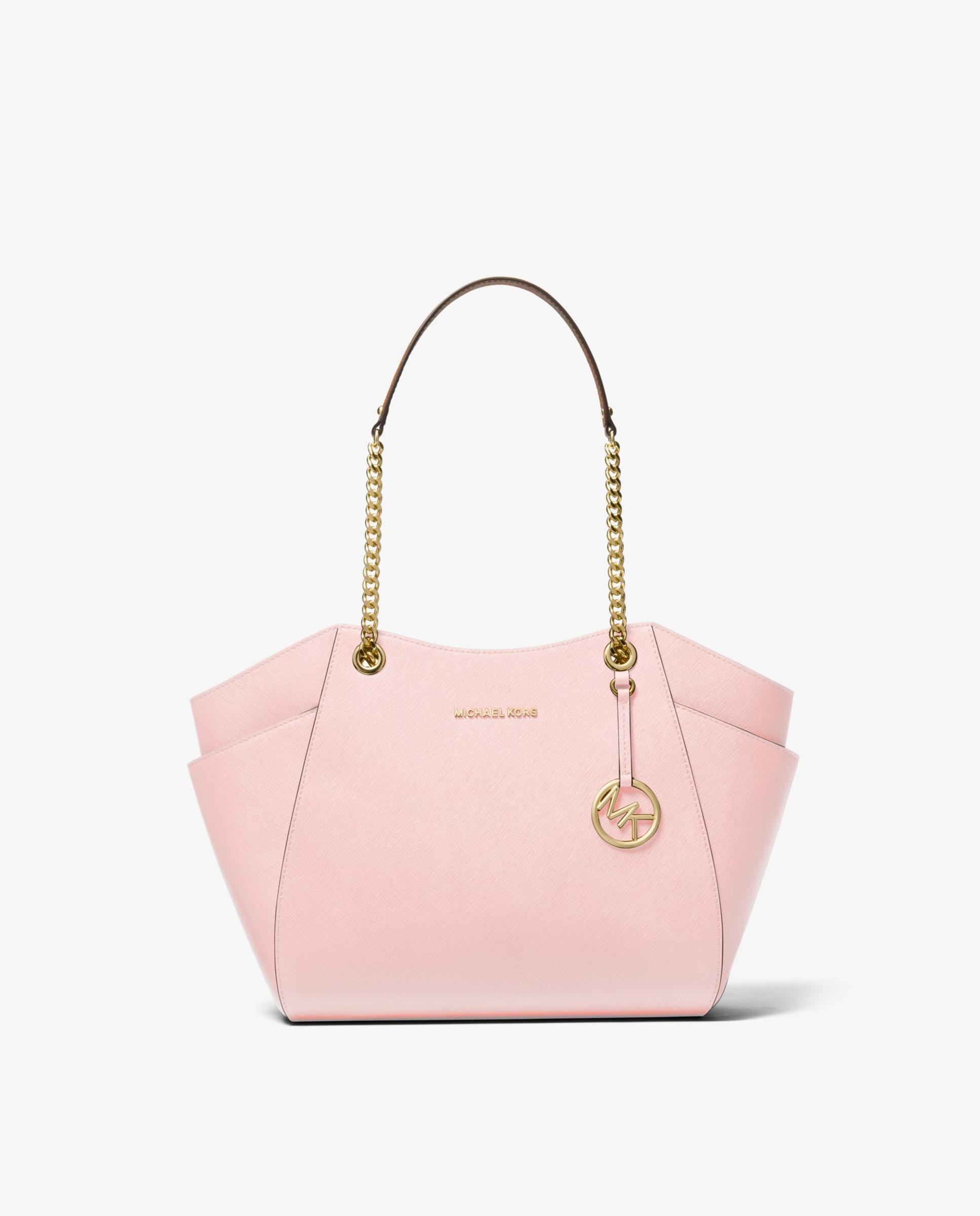 Imagem 0 de Mala de Ombro Jet Set Grande de Pele Saffiano