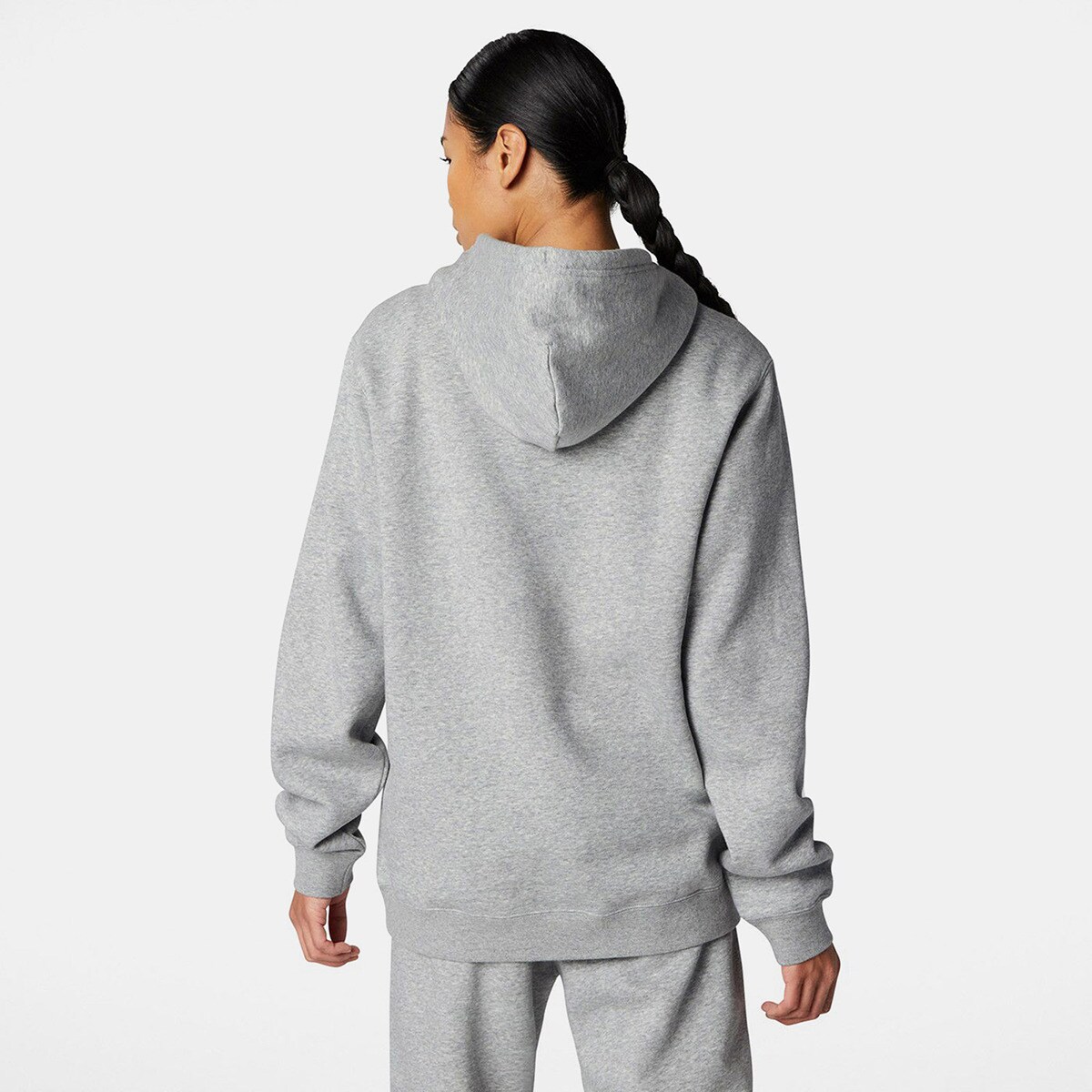 Sweatshirt Unisex Go-to Embroidered Star Chevron Fleece Hoodie Converse Cinzento-2