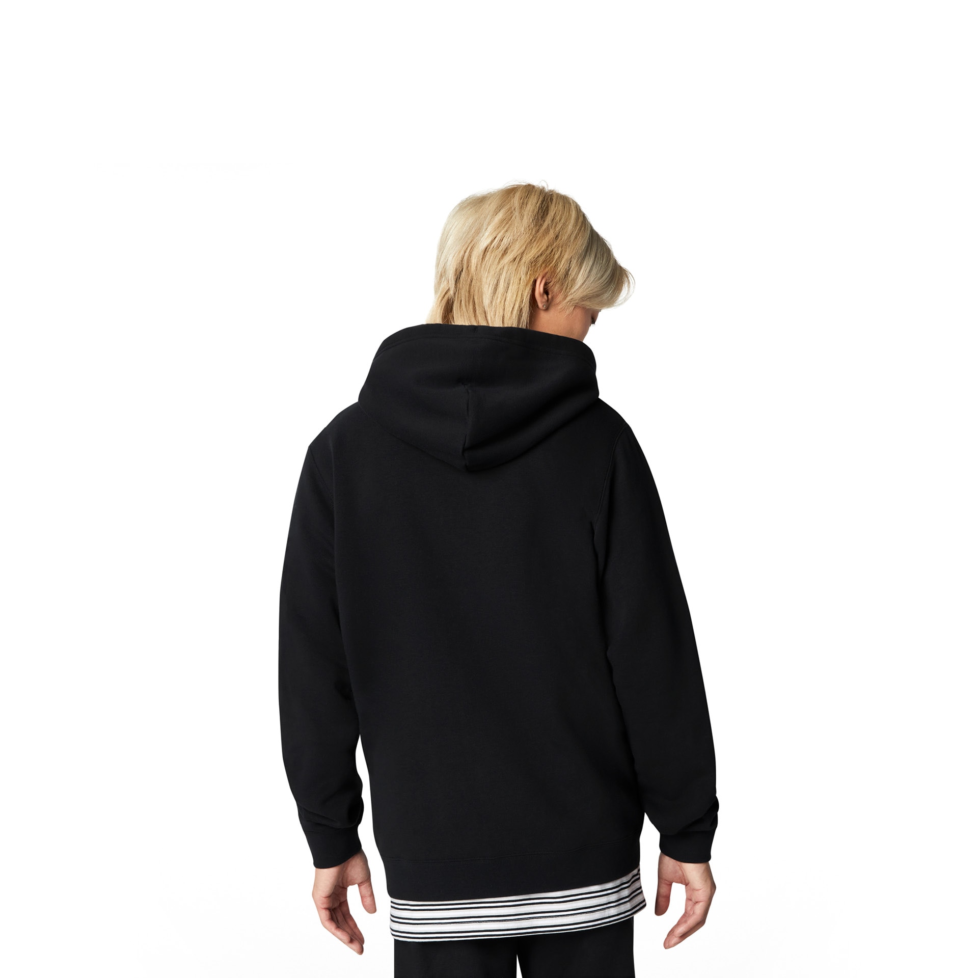 Sweatshirt Unisex Go-to Embroidered Star Chevron Hoodie Converse Preto-3