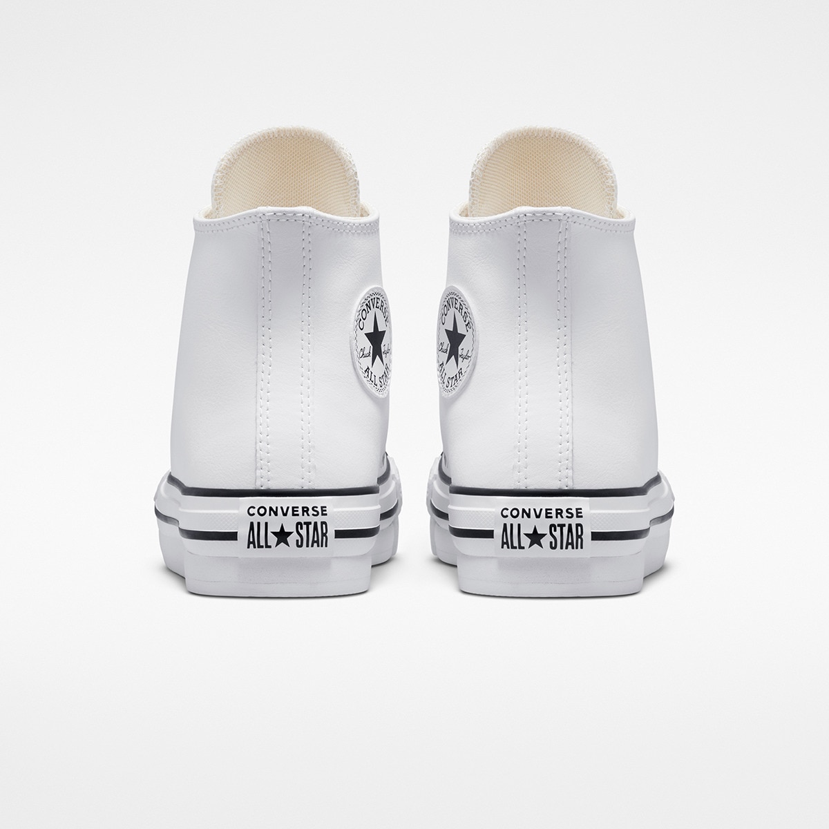 Sapatilhas Casual Infantil Chuck Taylor All Star Eva Lift Pele Converse Branco-5