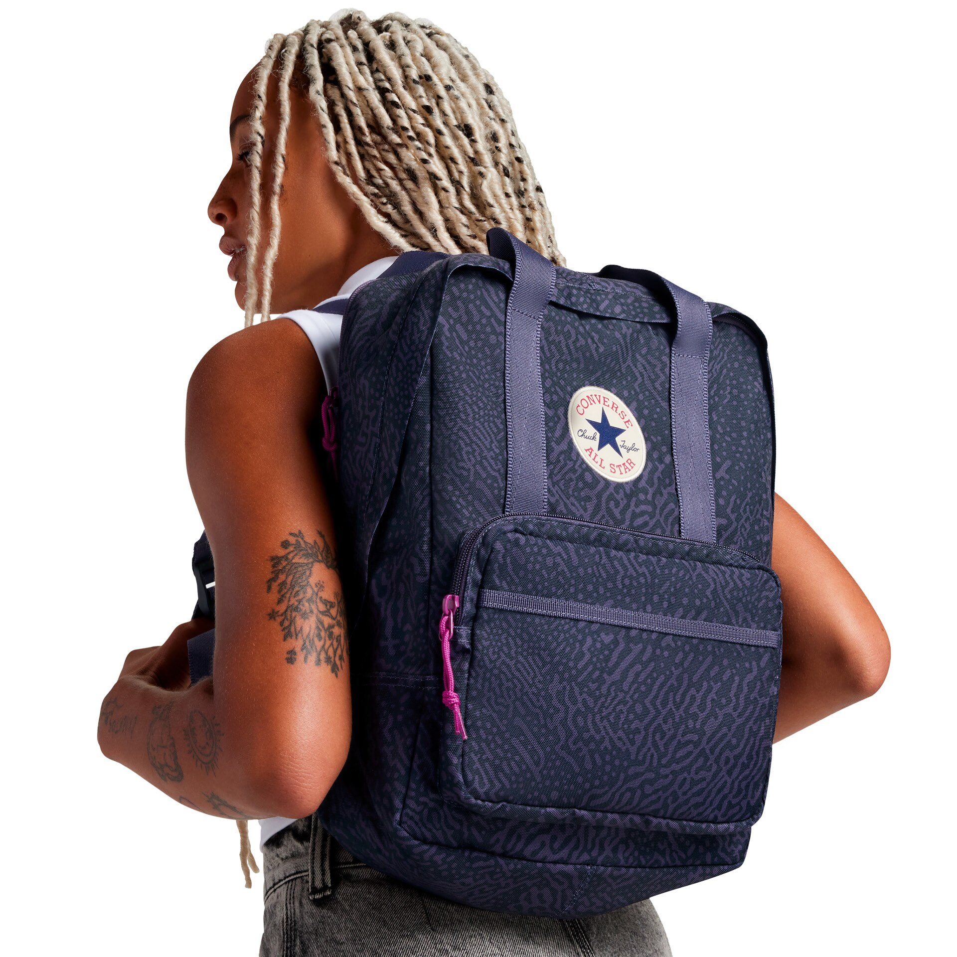 Mochila Small Square Backpack Converse Roxo-2