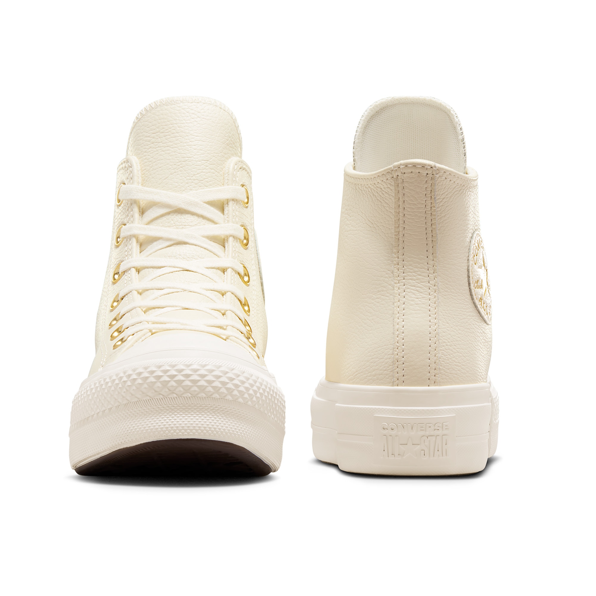 Sapatilhas Casual Chuck Taylor All Star Lift Mono Leather Converse Branco-marfim-9