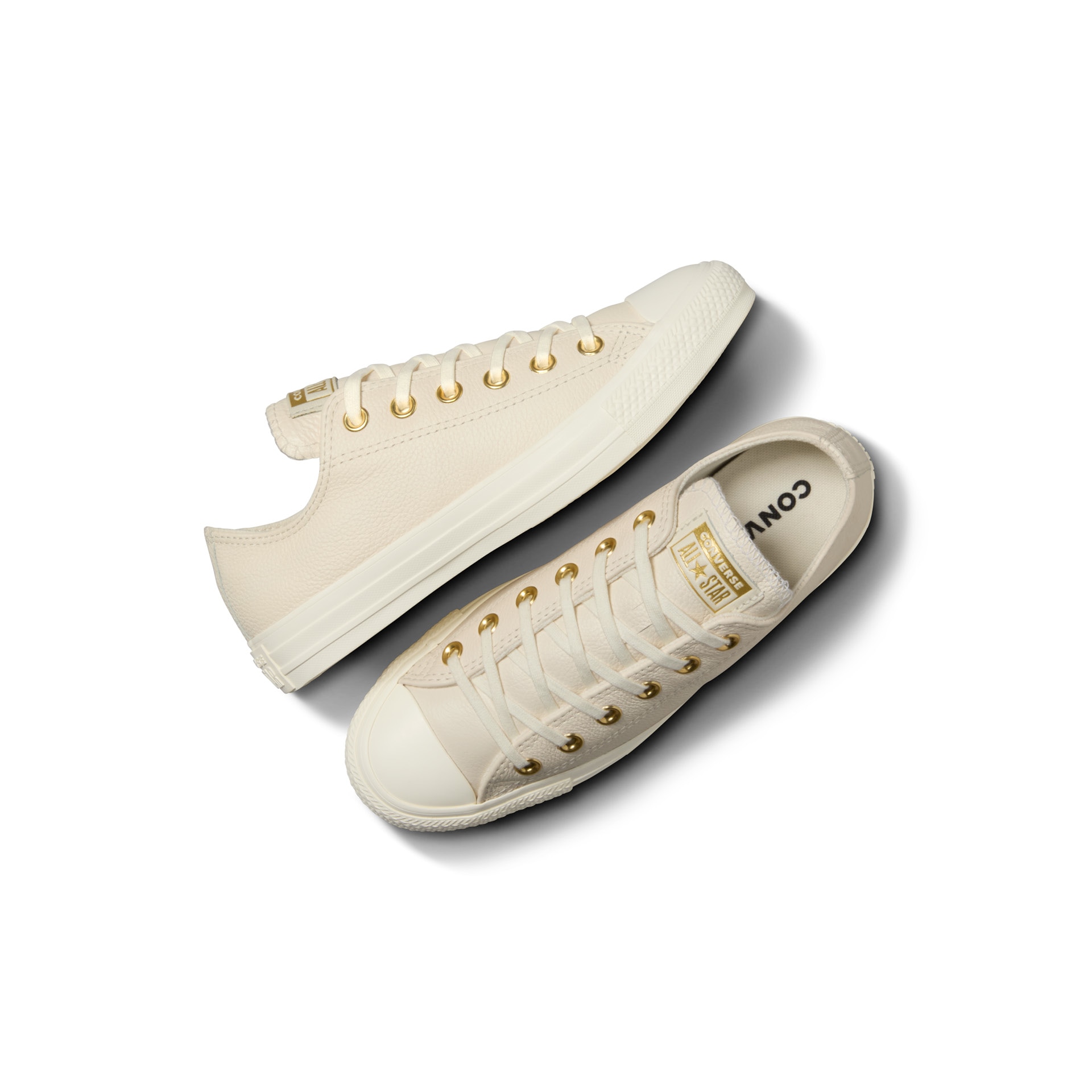 Sapatilhas Casual Chuck Taylor All Star Gold Mono Leather Converse Marfim-2
