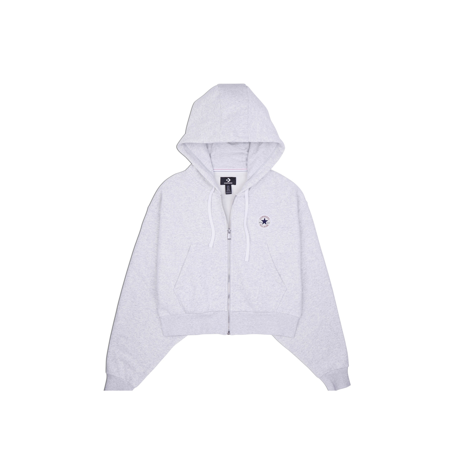 Retro Full-zip Hoodie Converse Cinzento-1