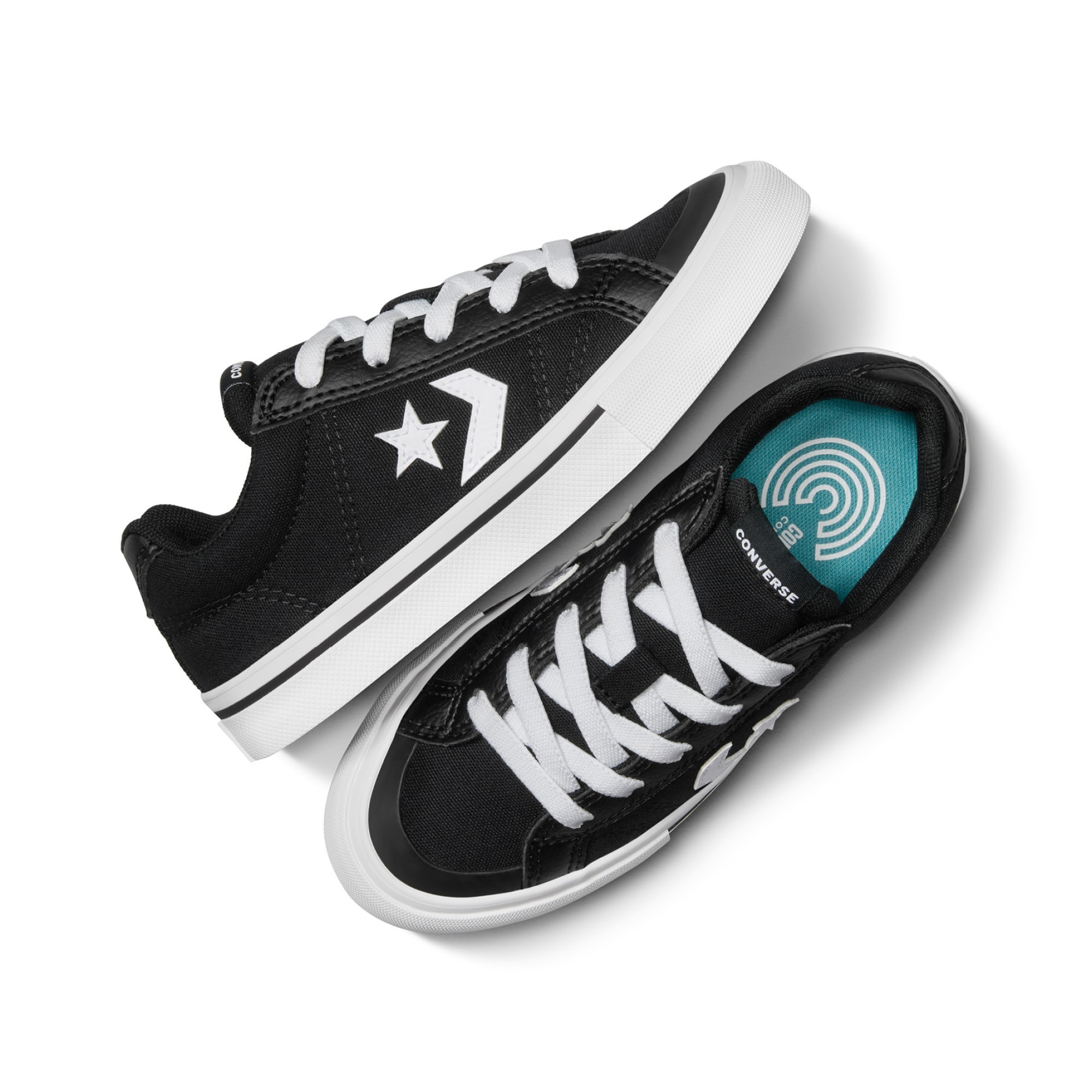 Sapatilhas Casual Infantil Sport Casual Leather Converse Preto-2