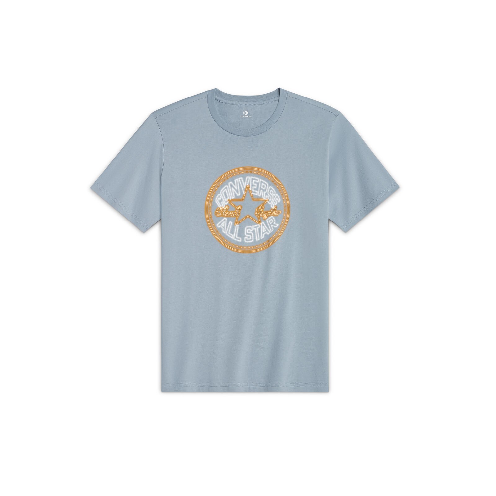 T-shirt Neon Patch T-shirt Azul-acinzentado-1