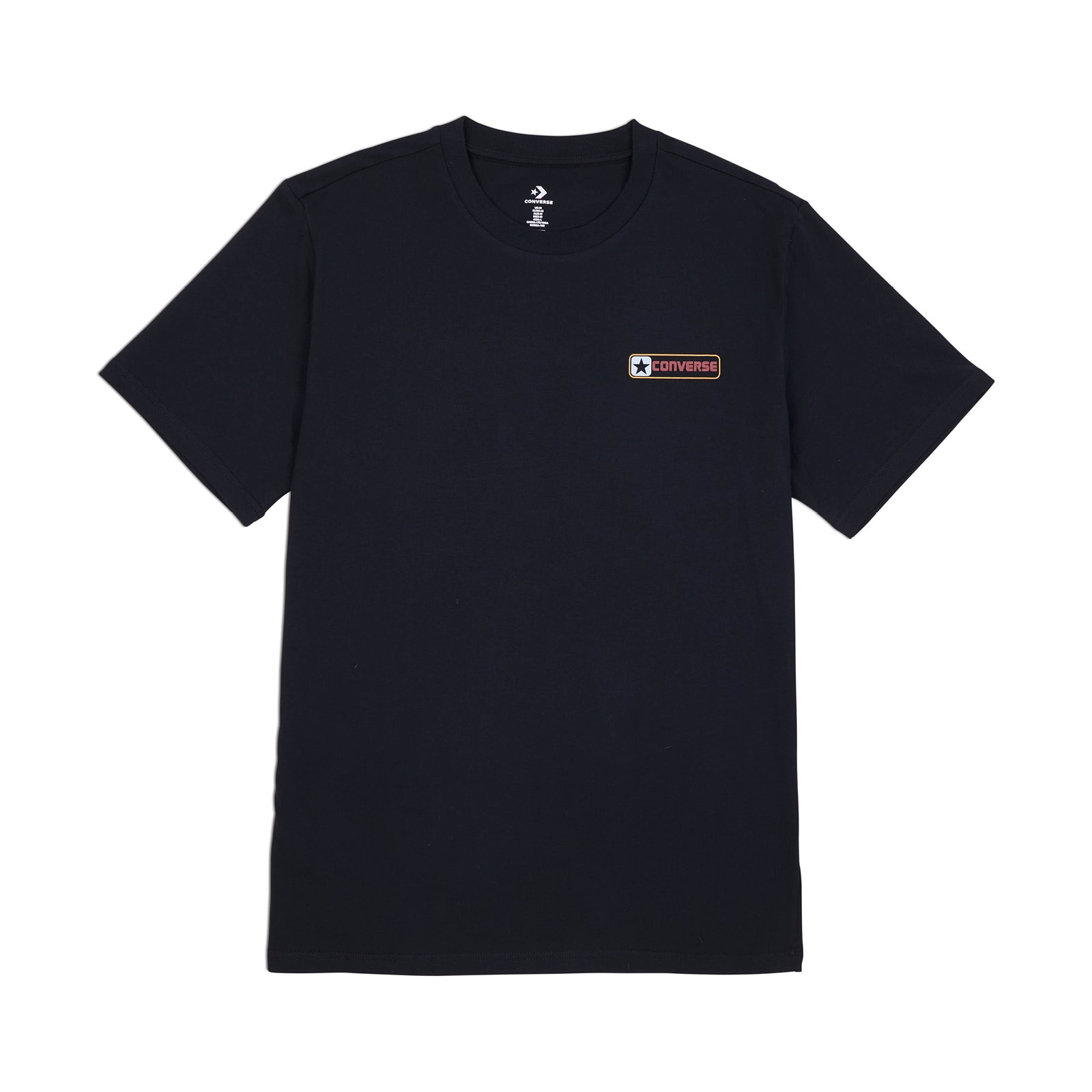 T-shirt Logo Logo Box Star Converse Preto / Azul-1
