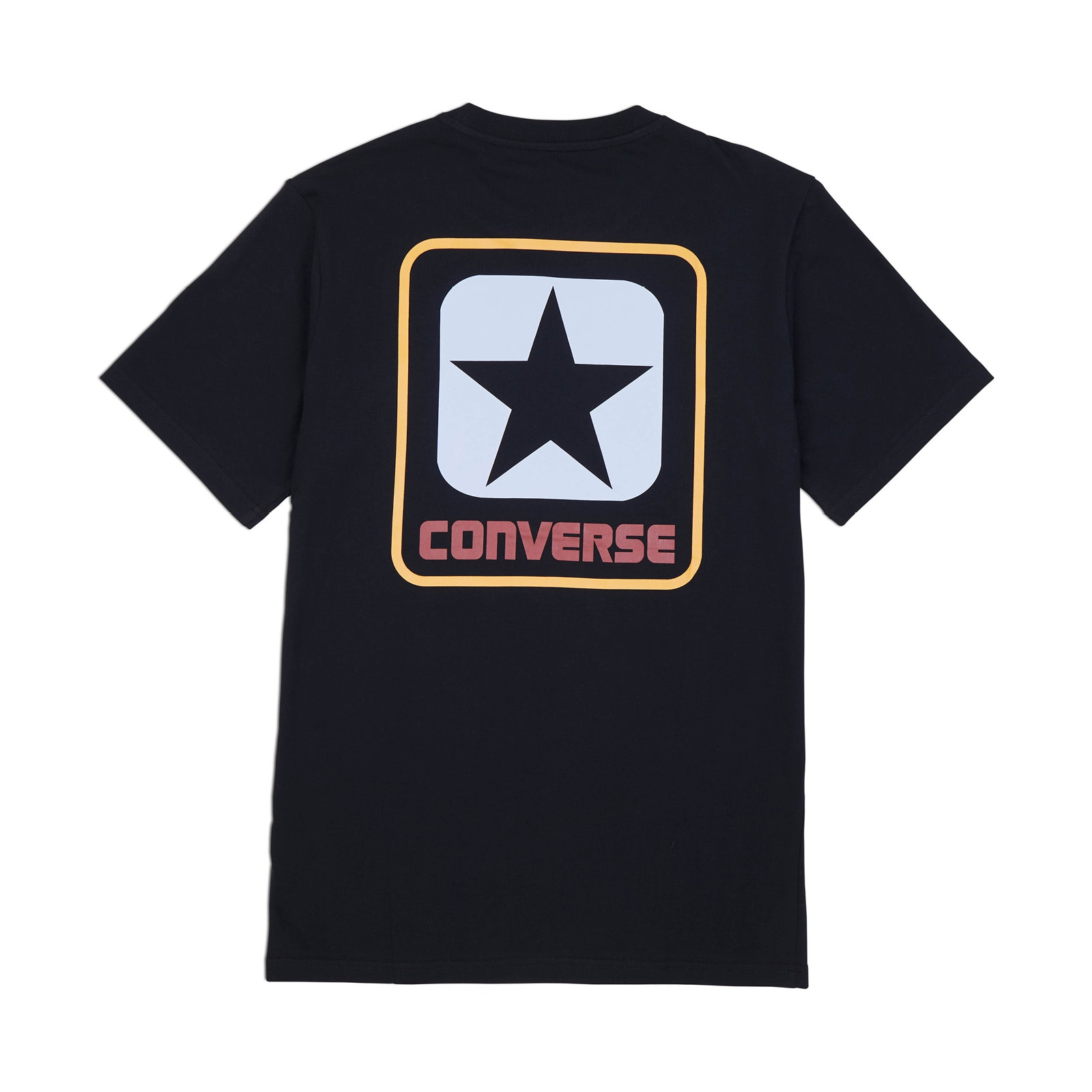 T-shirt Logo Logo Box Star Converse Preto / Azul-2