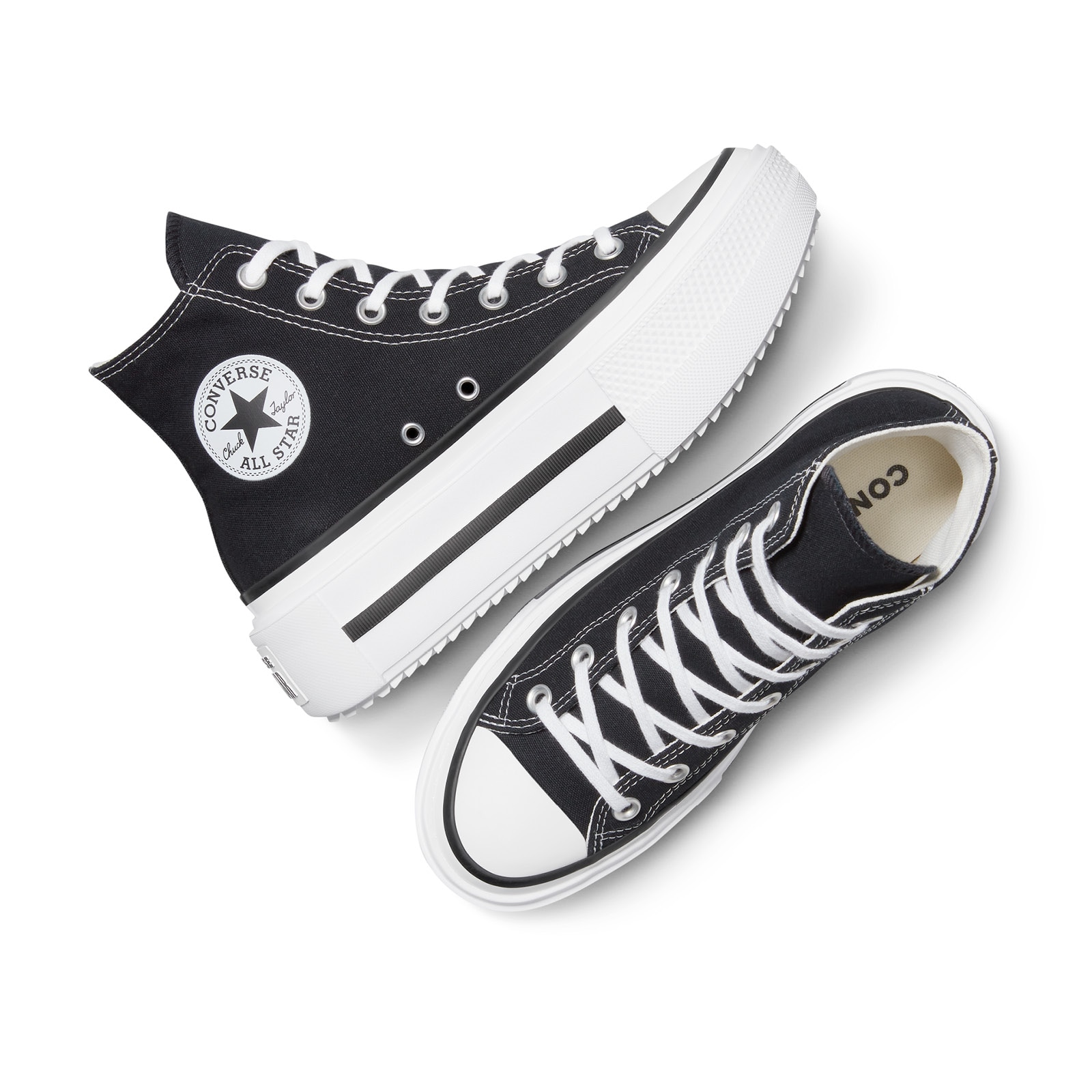 Sapatilhas Casual Chuck Taylor All Star Lift Double Stack Converse Preto-3