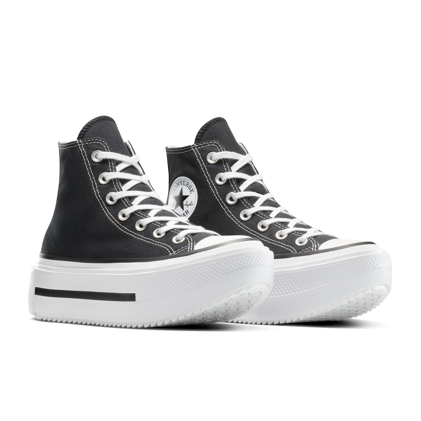 Sapatilhas Casual Chuck Taylor All Star Lift Double Stack Converse Preto-4