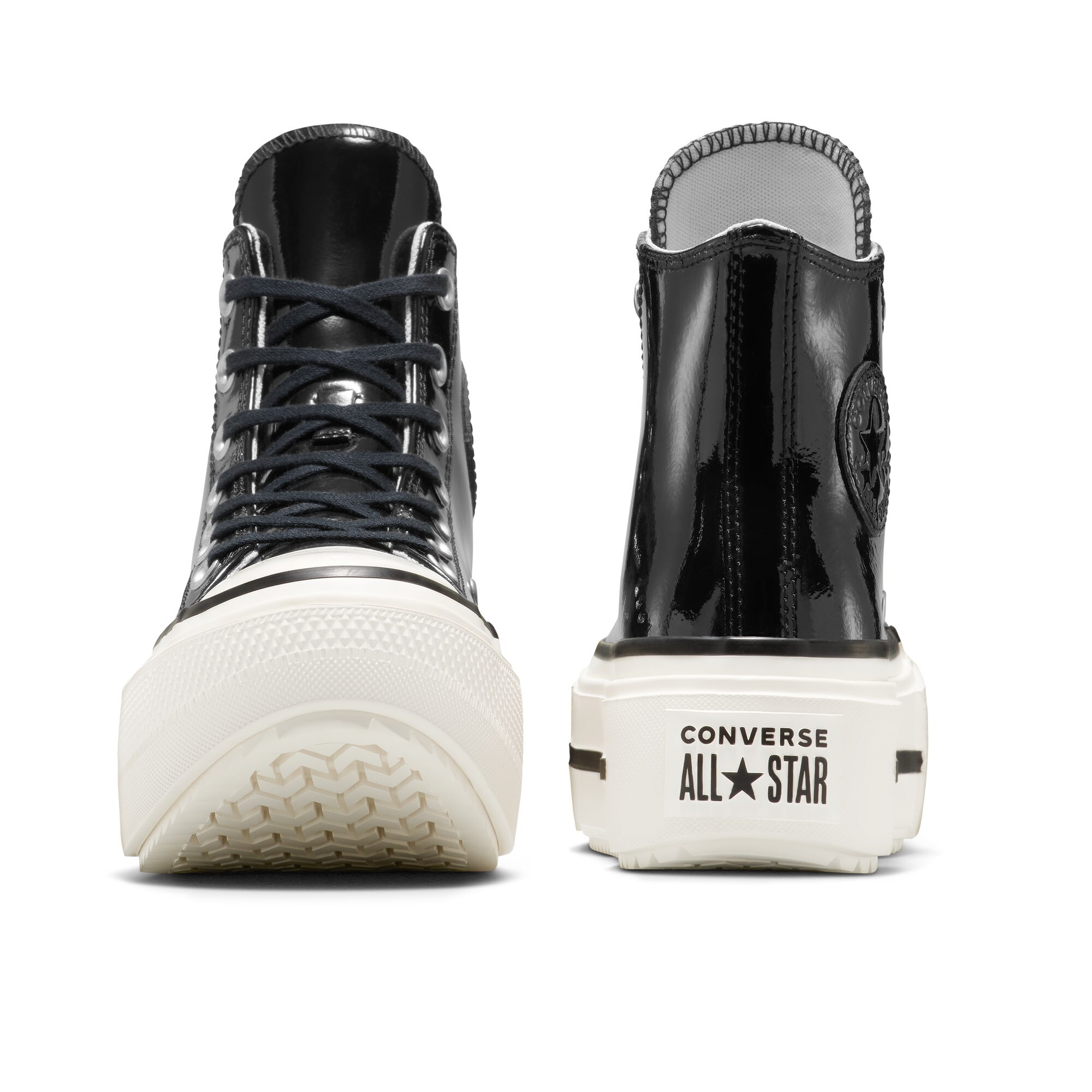 Sapatilhas Casual Chuck Taylor All Star Lift Double Stack Patent Converse Preto-8