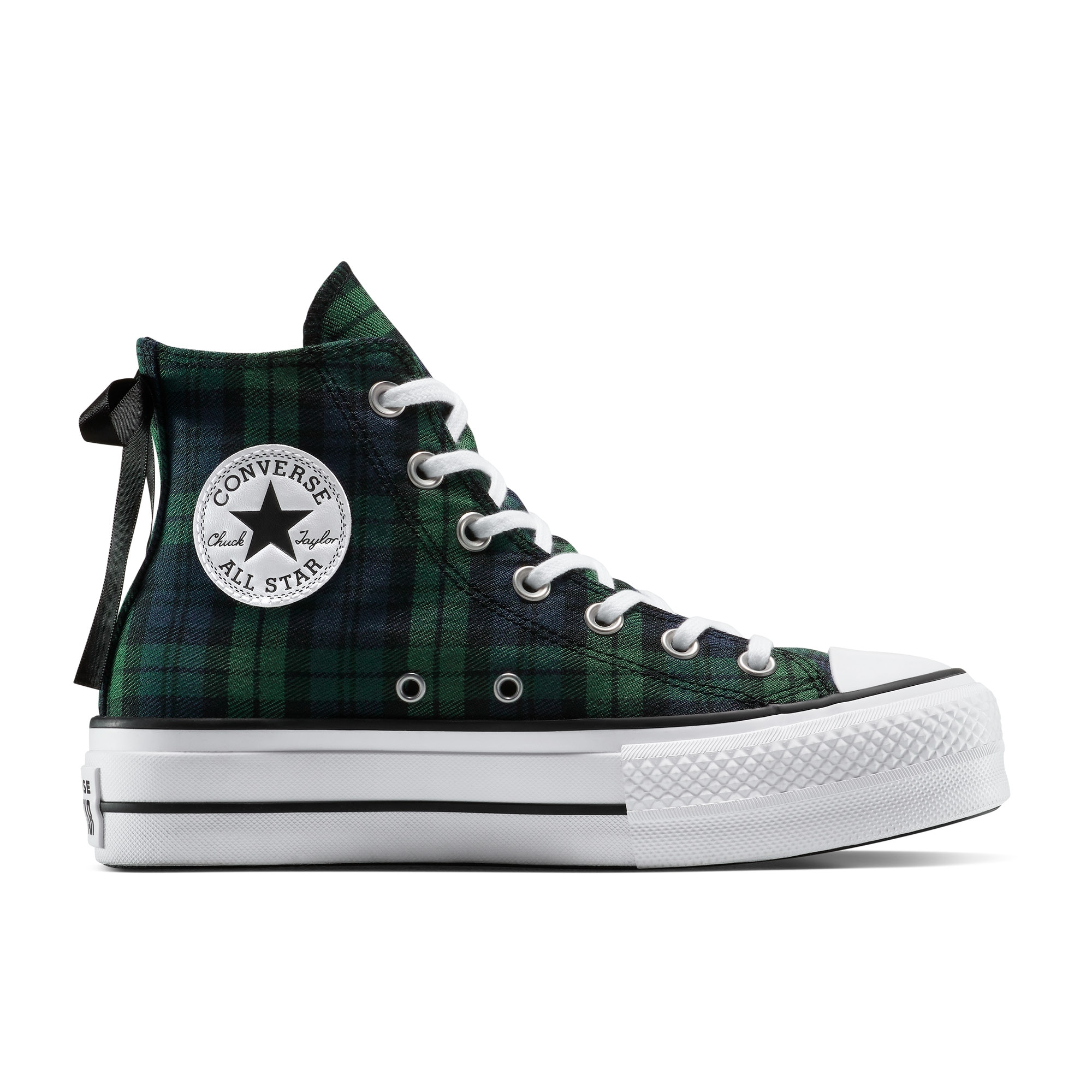 Sapatilhas Casual Chuck Taylor All Star Lift Plaid Converse Verde / azul marinho-1