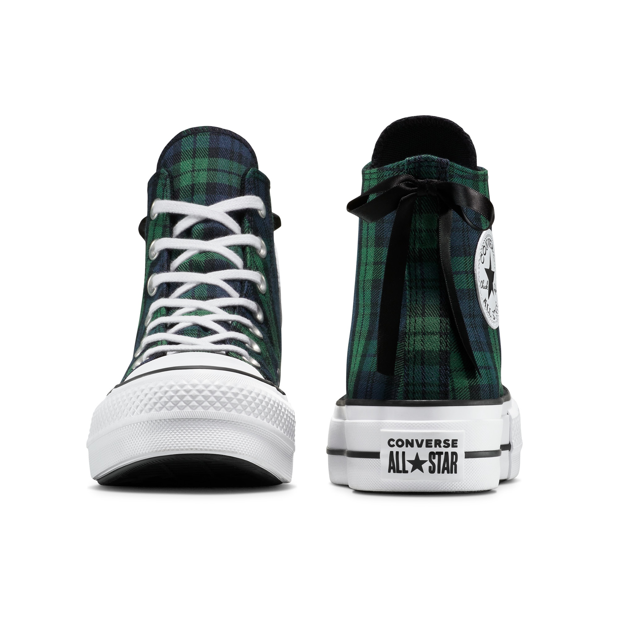 Sapatilhas Casual Chuck Taylor All Star Lift Plaid Converse Verde / azul marinho-11