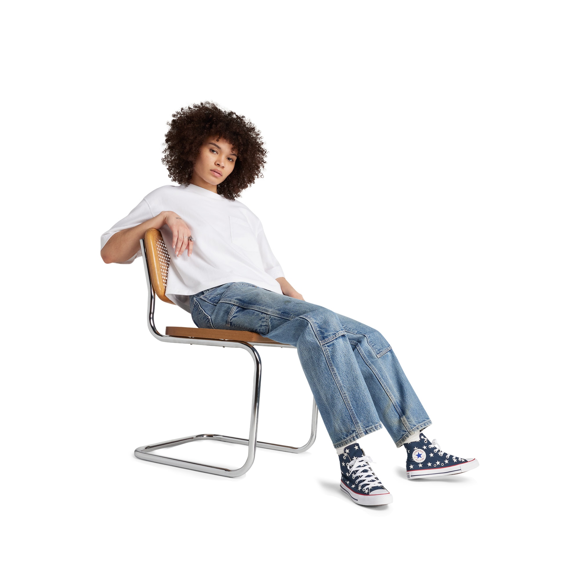 Sapatilhas Casual Chuck Taylor All Star Archive Stars Converse Marinho-9