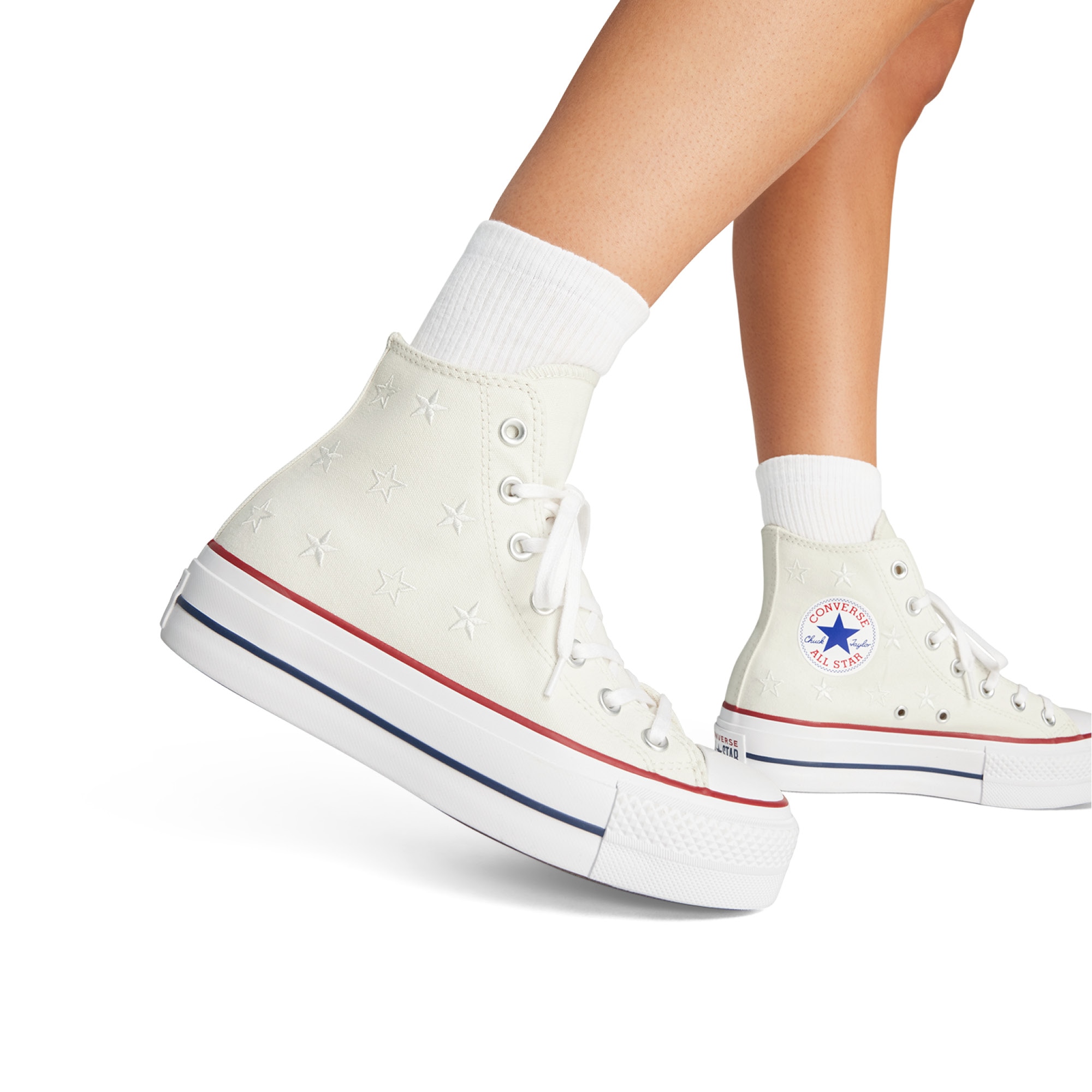 Sapatilhas Casual Chuck Taylor All Star Lift Archive Stars Converse Bege-2