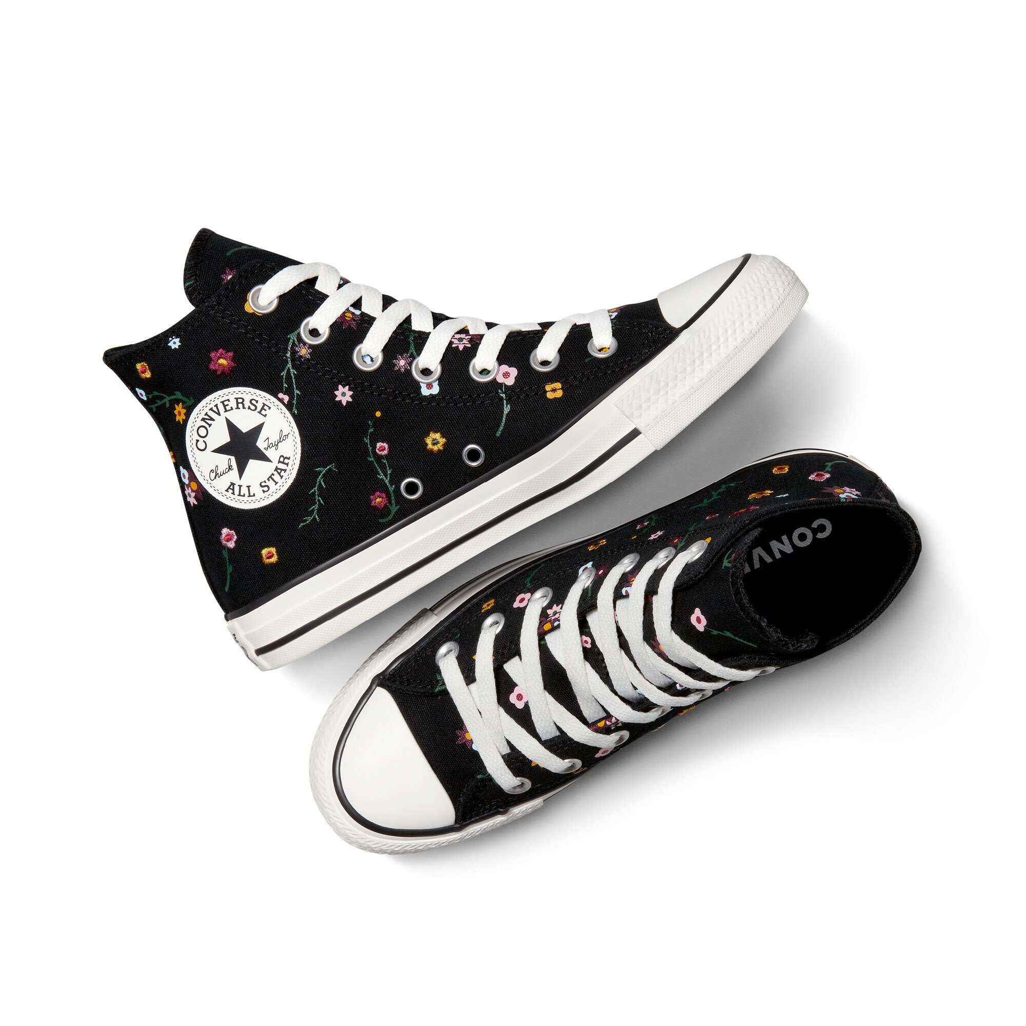 Sapatilhas Casual Chuck Taylor All Star Floral Graphic Converse Preto-4