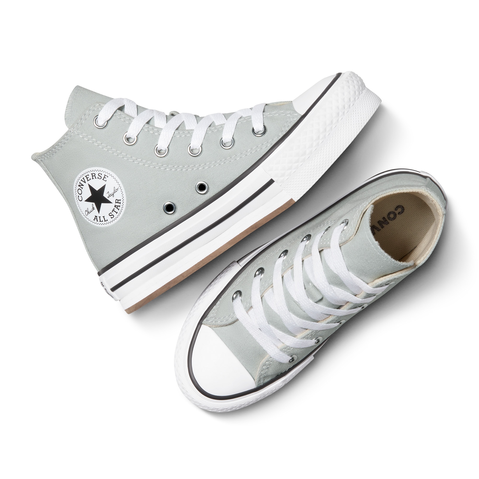 Sapatilhas Casual Chuck Taylor All Star Eva Lift Seasonal Color Converse Infantil Cinzento-claro-4