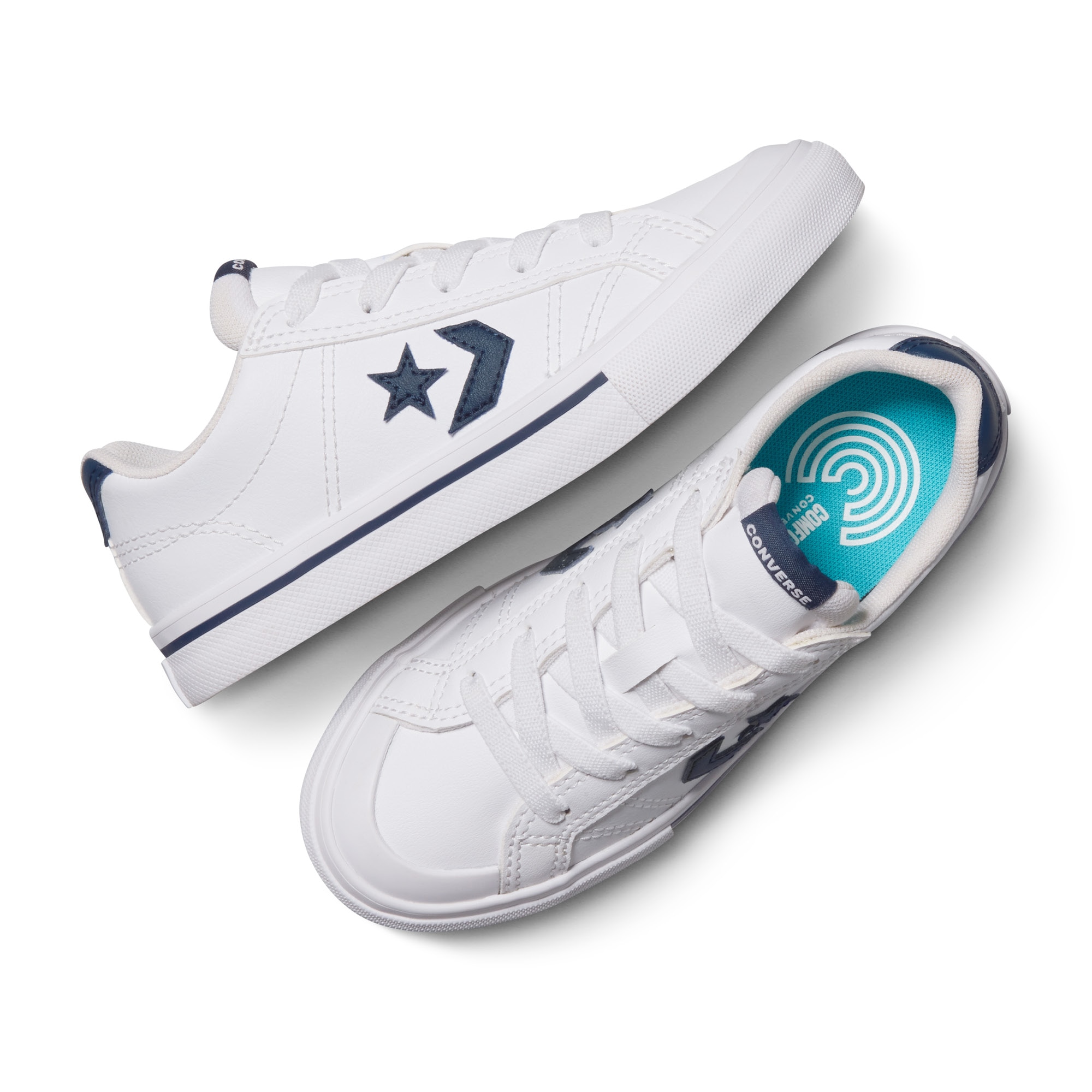 Sapatilhas Casual Infantil Sport Casual Pele Converse Branco-4