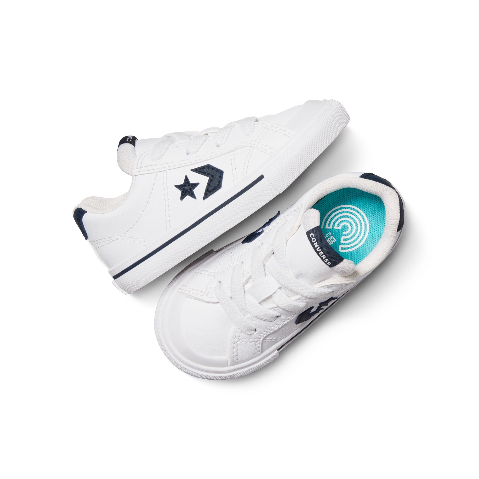 Sapatilhas Casual de Bebés Sport Casual Pele Converse Branco-4