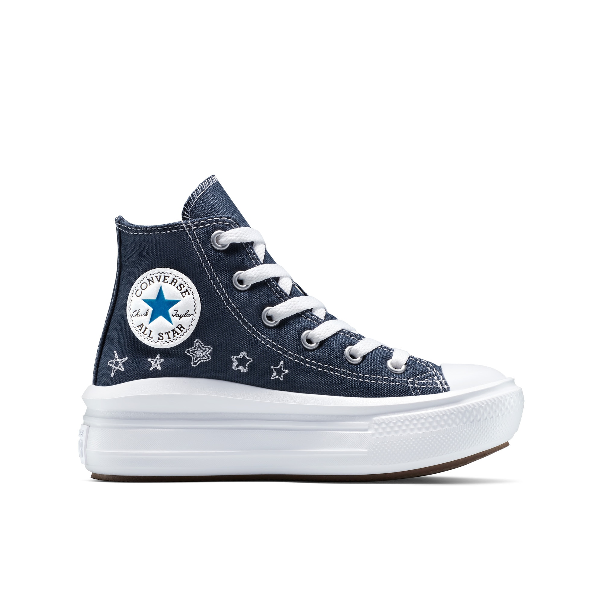 Sapatilhas Casual Infantil Chuck Taylor All Star Move Star Essentials Converse Marinho-1