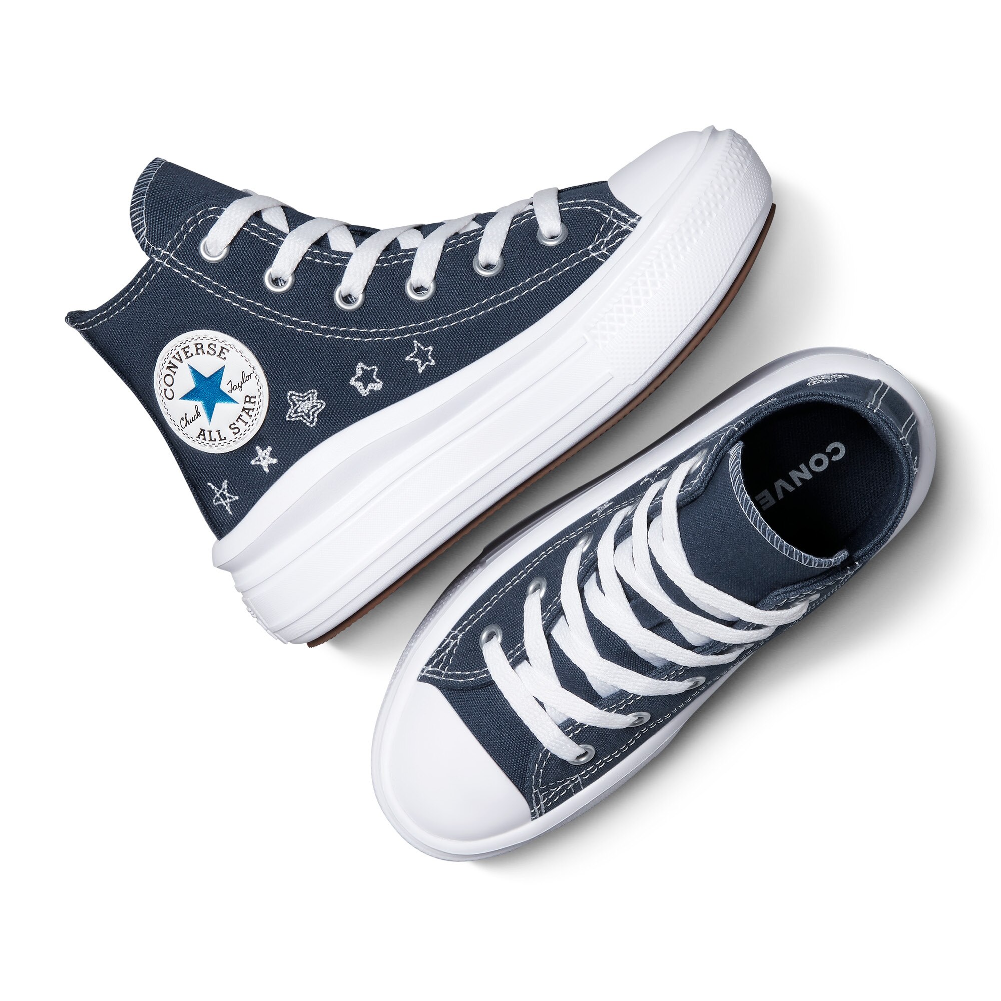 Sapatilhas Casual Infantil Chuck Taylor All Star Move Star Essentials Converse Marinho-4
