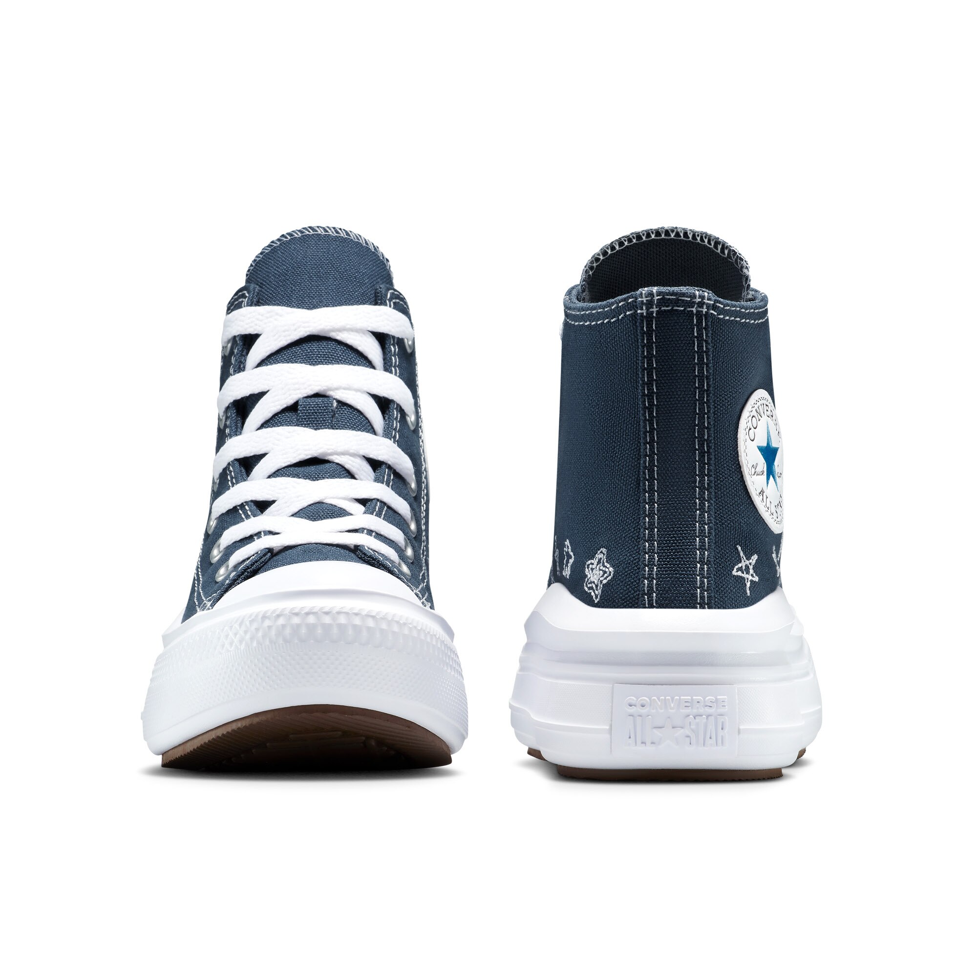 Sapatilhas Casual Infantil Chuck Taylor All Star Move Star Essentials Converse Marinho-6