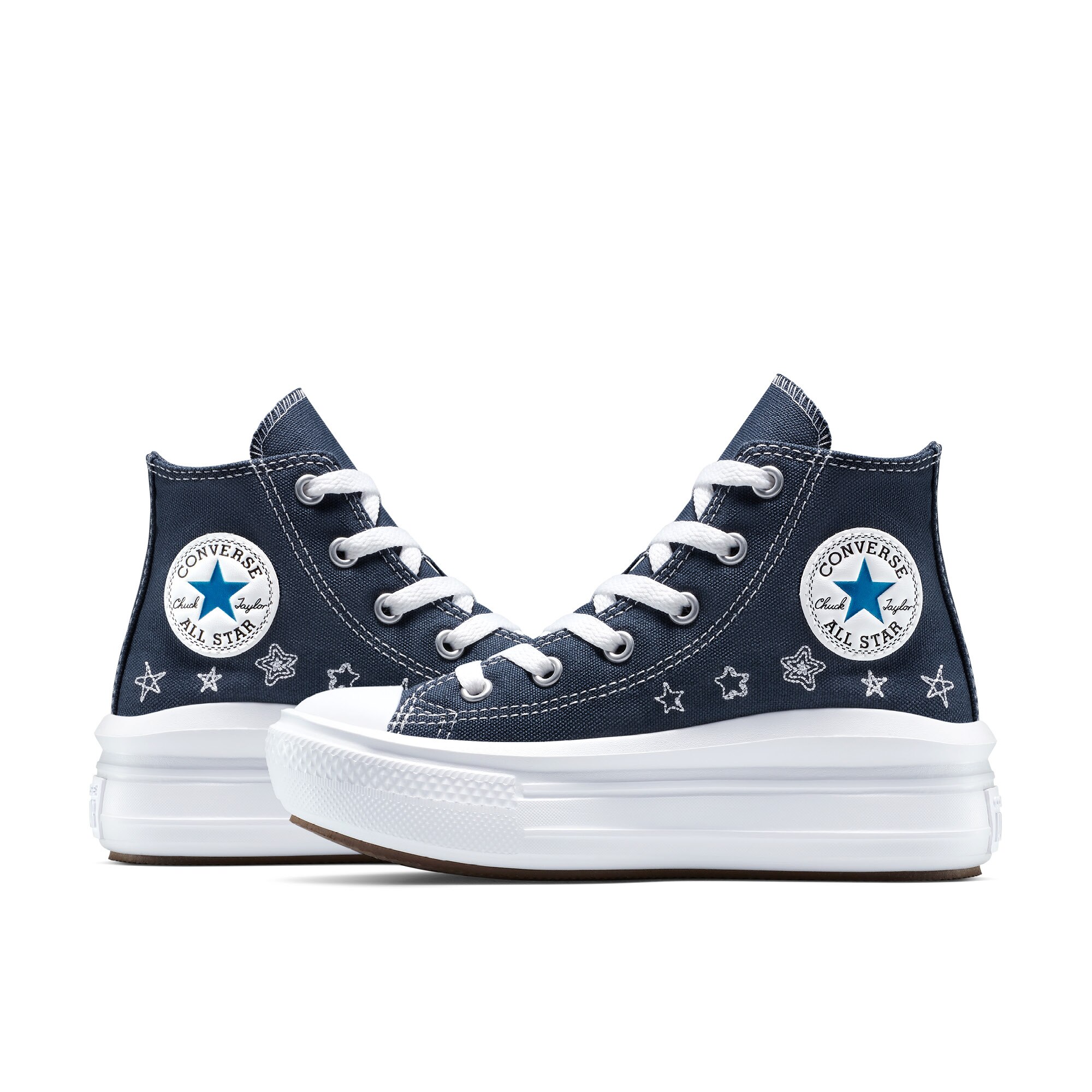 Sapatilhas Casual Infantil Chuck Taylor All Star Move Star Essentials Converse Marinho-8