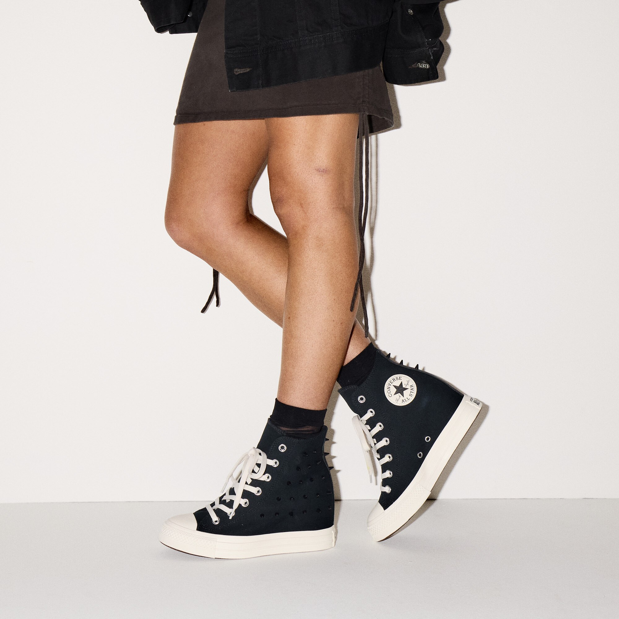Sapatilhas Casual Chuck Taylor All Star Wedge Trend Icon Converse Preto-2
