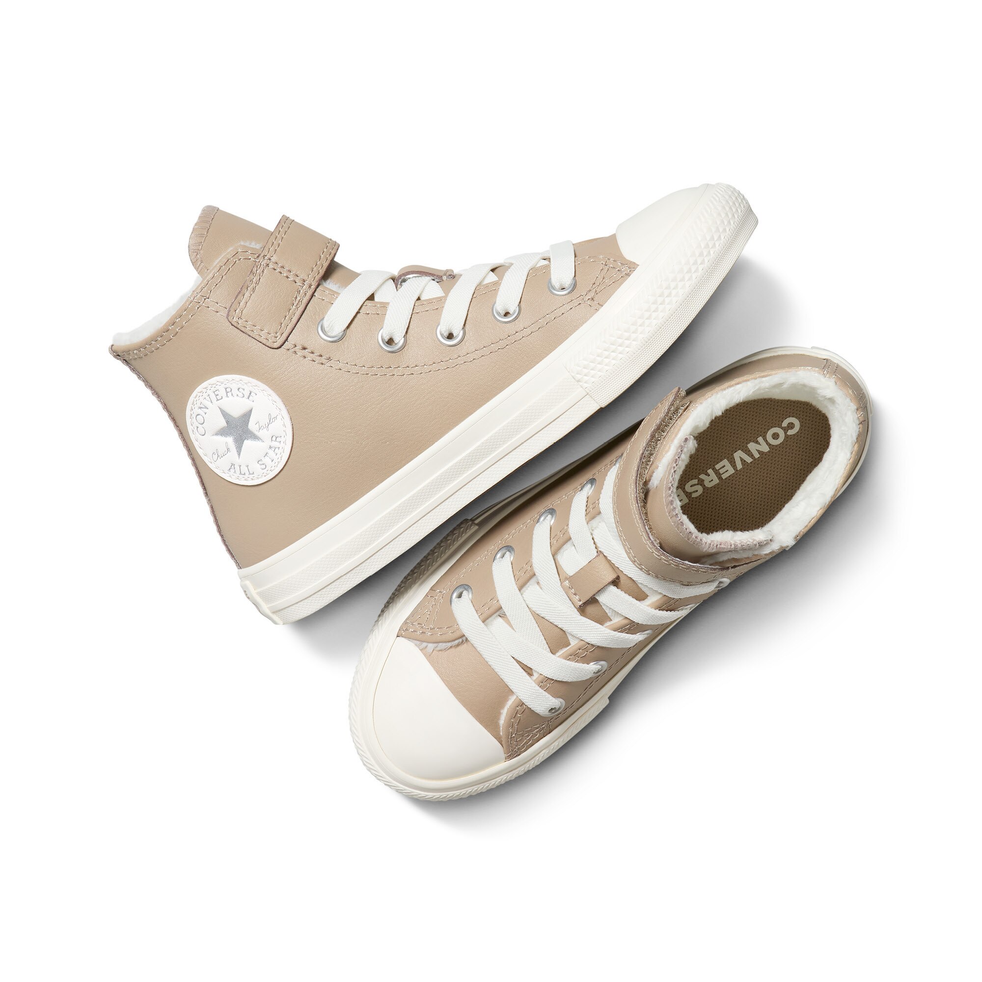 Sapatilhas Casual Infantil Chuck Taylor All Star 1v Winter Essentials Converse Castanho-claro-4