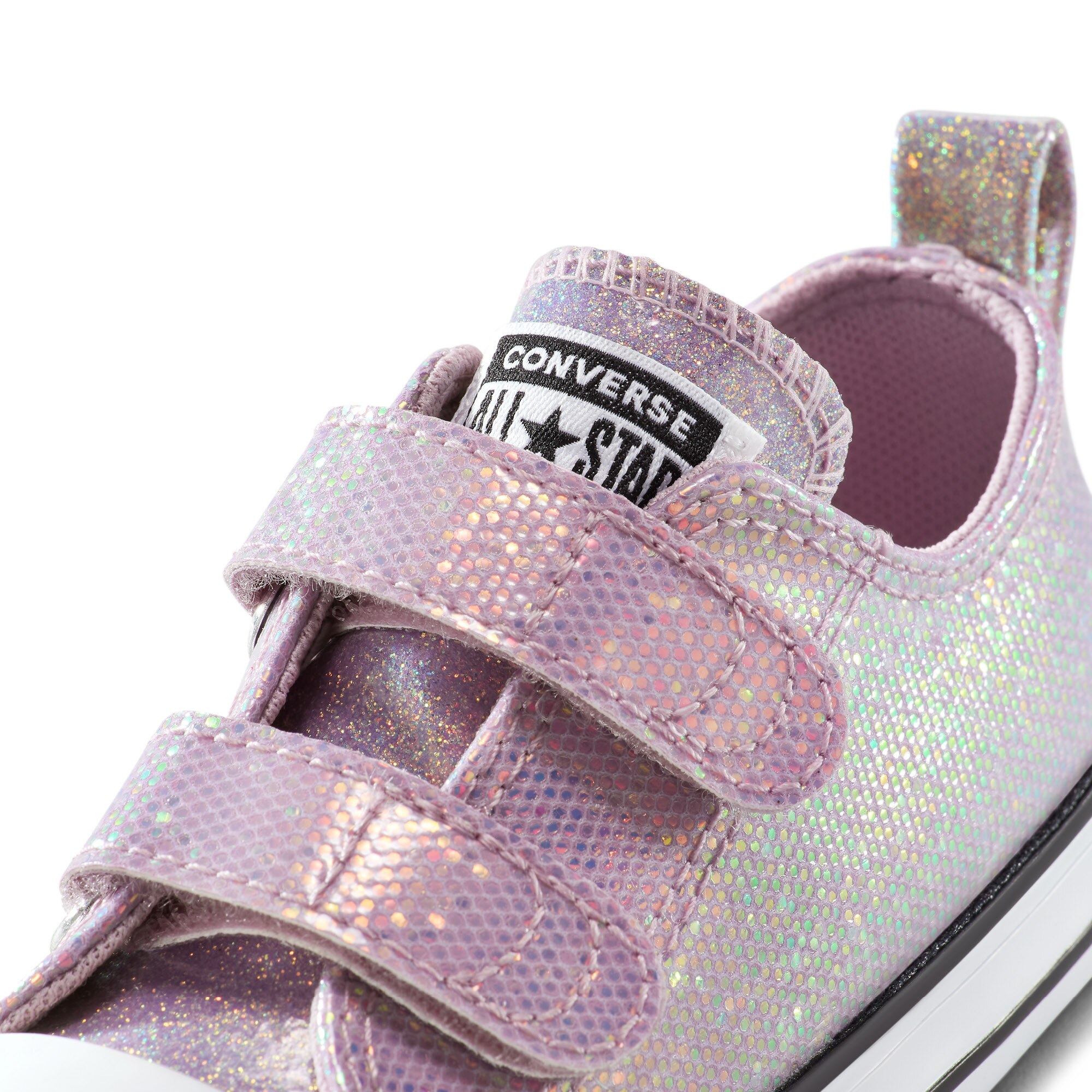 Sapatilhas Casual de Bebés Chuck Taylor All Star 2v Holiday Disco Converse Rosa-3