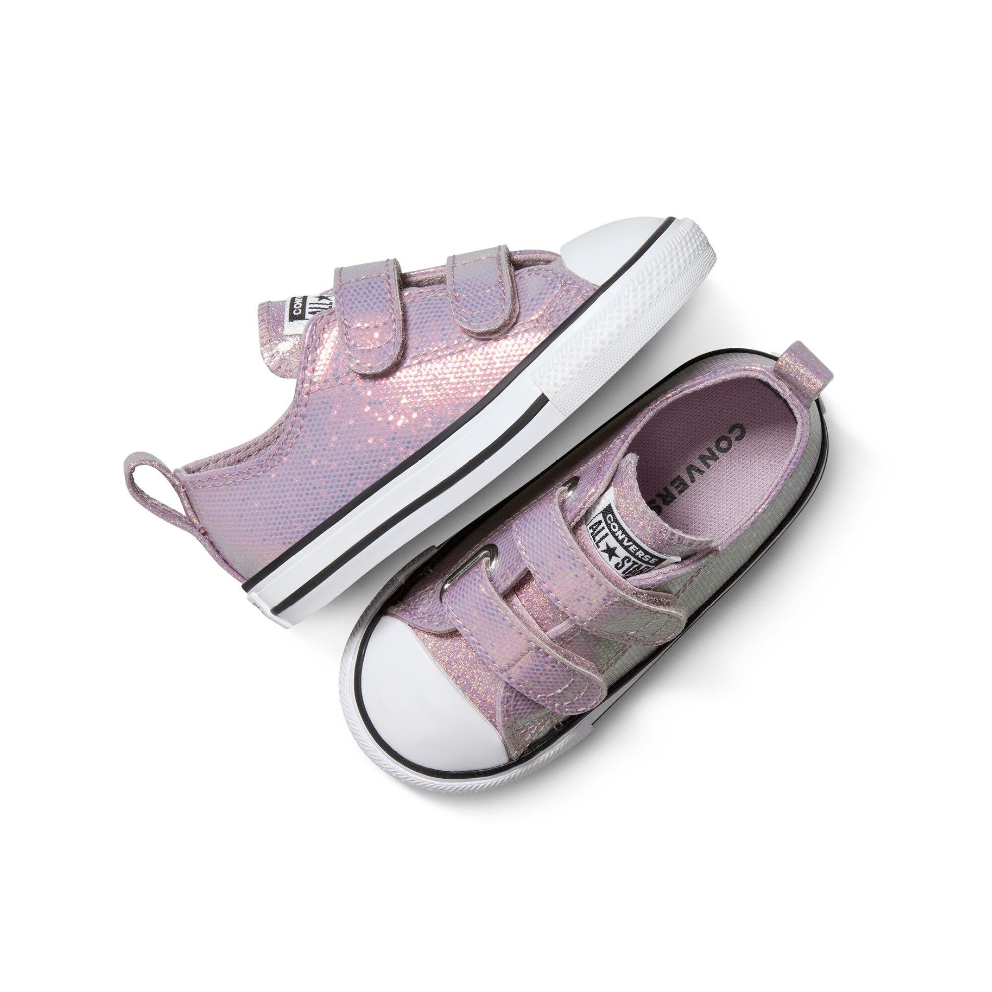 Sapatilhas Casual de Bebés Chuck Taylor All Star 2v Holiday Disco Converse Rosa-4