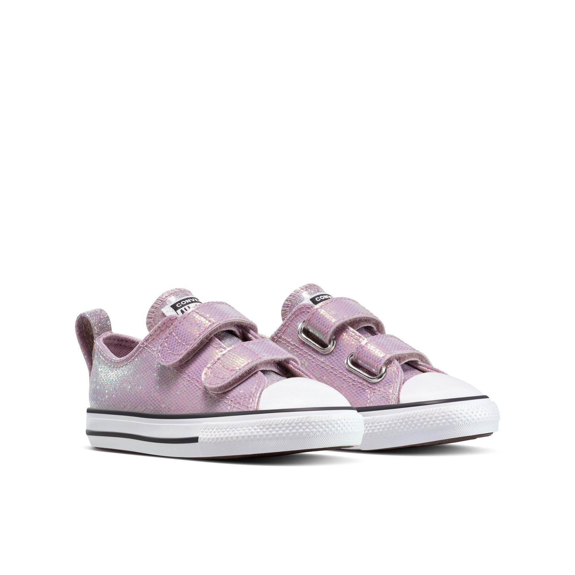 Sapatilhas Casual de Bebés Chuck Taylor All Star 2v Holiday Disco Converse Rosa-5