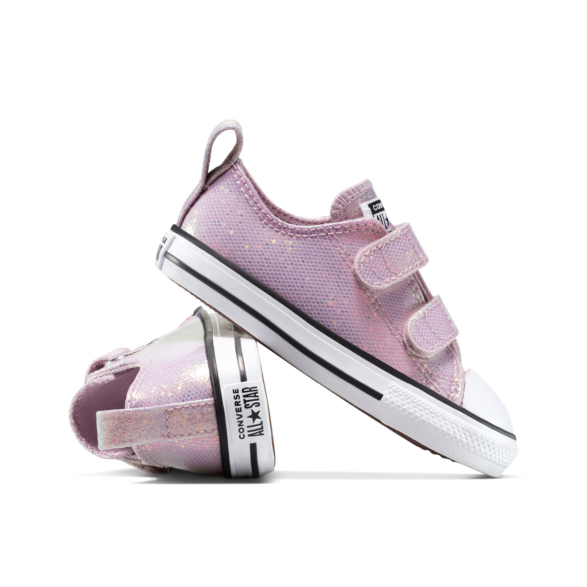 Sapatilhas Casual de Bebés Chuck Taylor All Star 2v Holiday Disco Converse Rosa-7