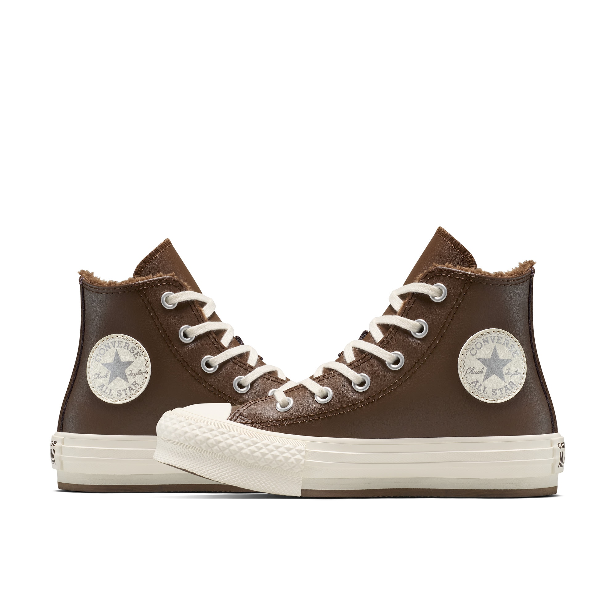 Sapatilhas Casual Infantil Chuck Taylor All Star Eva Lift Winter Essentials Converse Castanho-escuro-2