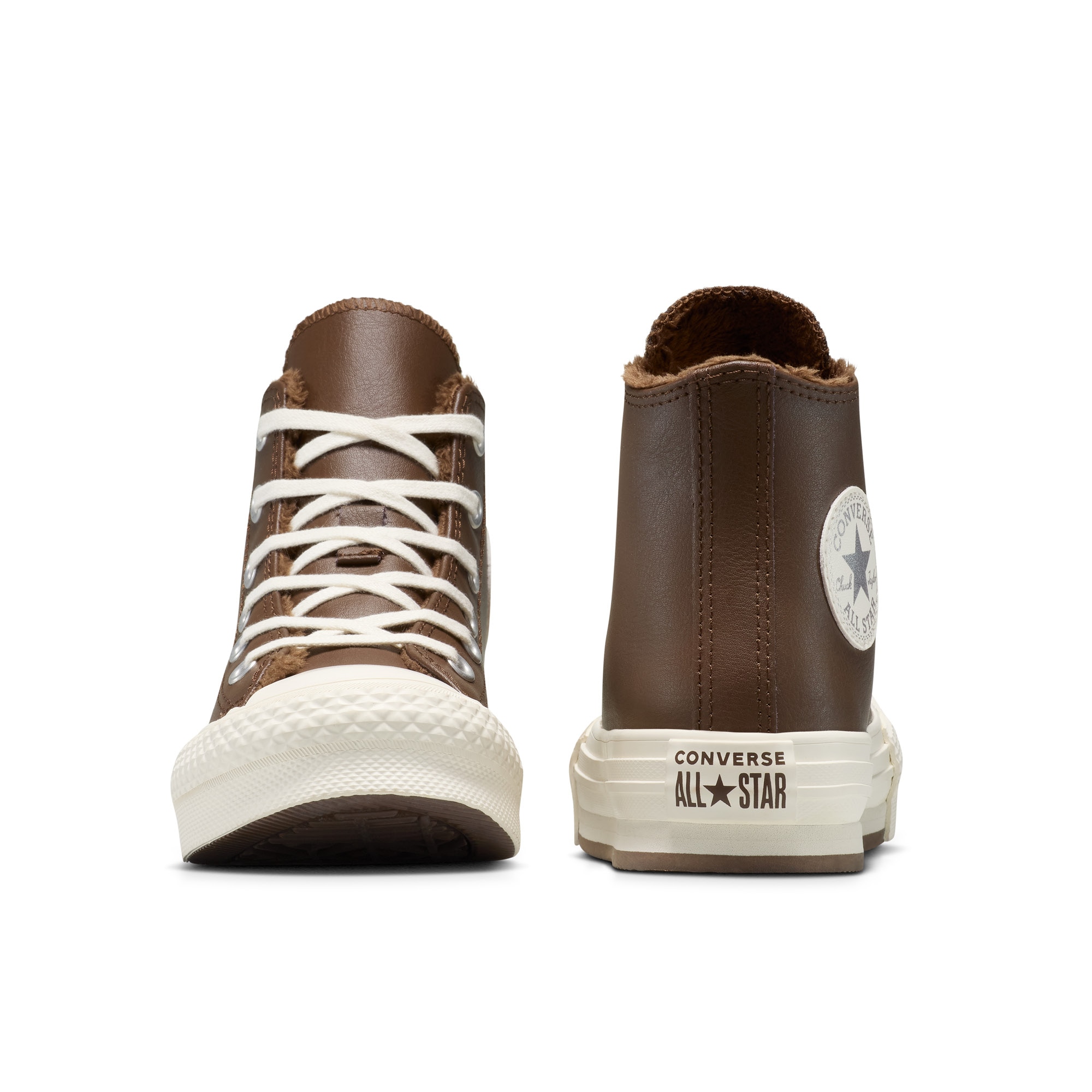 Sapatilhas Casual Infantil Chuck Taylor All Star Eva Lift Winter Essentials Converse Castanho-escuro-6