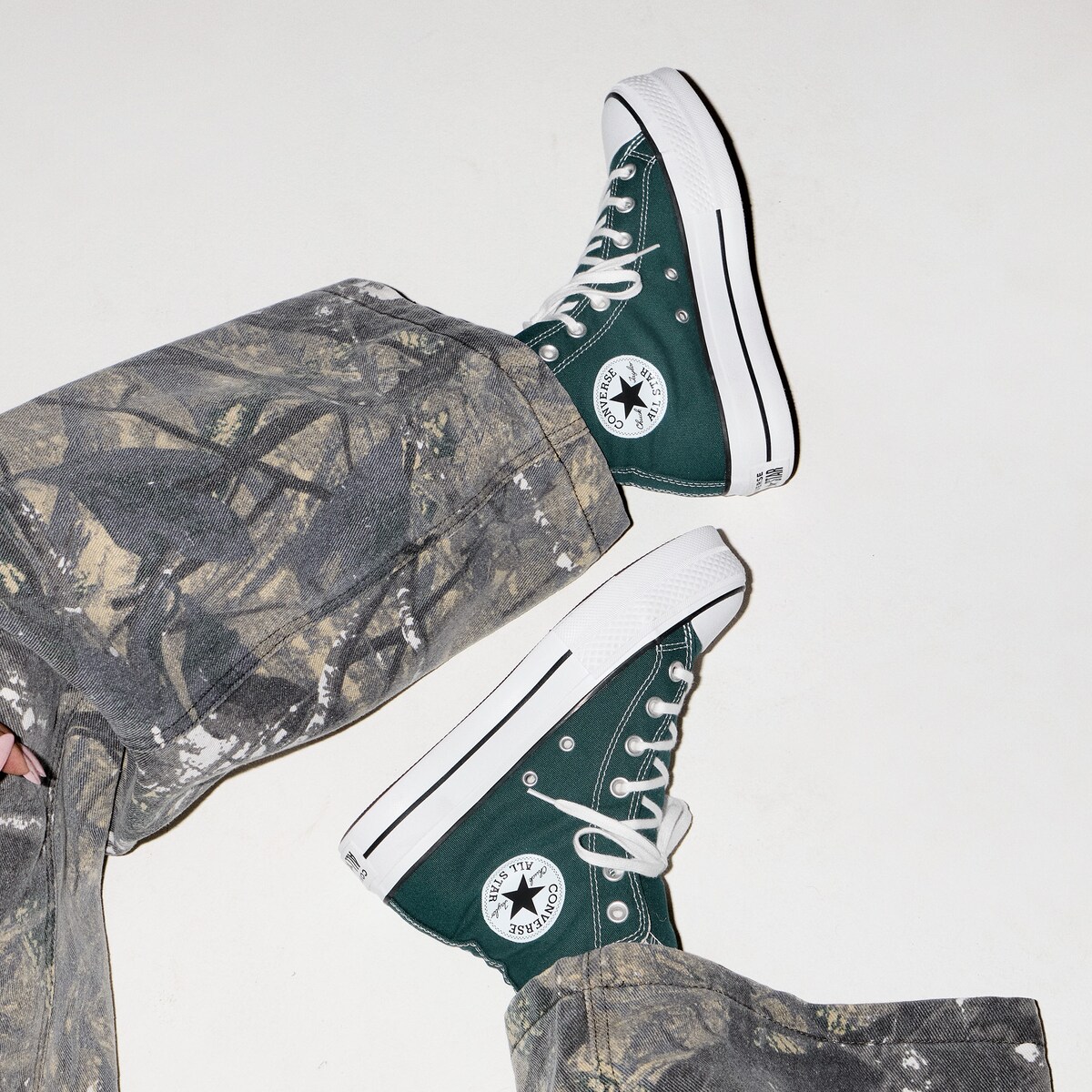 Sapatilhas Casual Chuck Taylor All Star Lift Seasonal Color Converse Verde-2