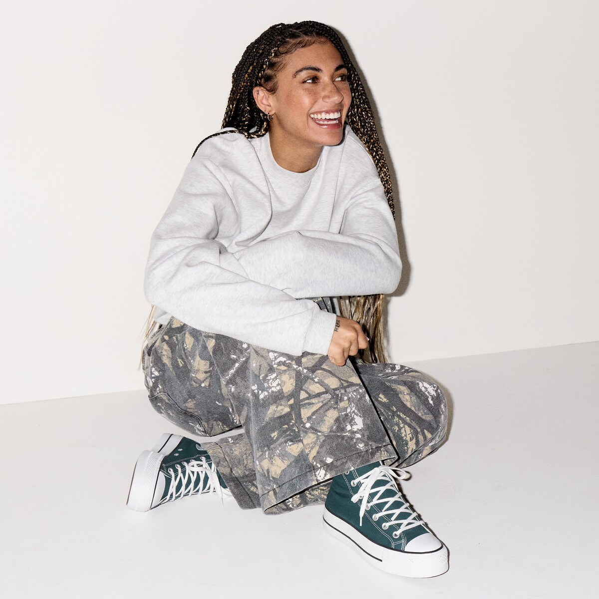 Sapatilhas Casual Chuck Taylor All Star Lift Seasonal Color Converse Verde-3